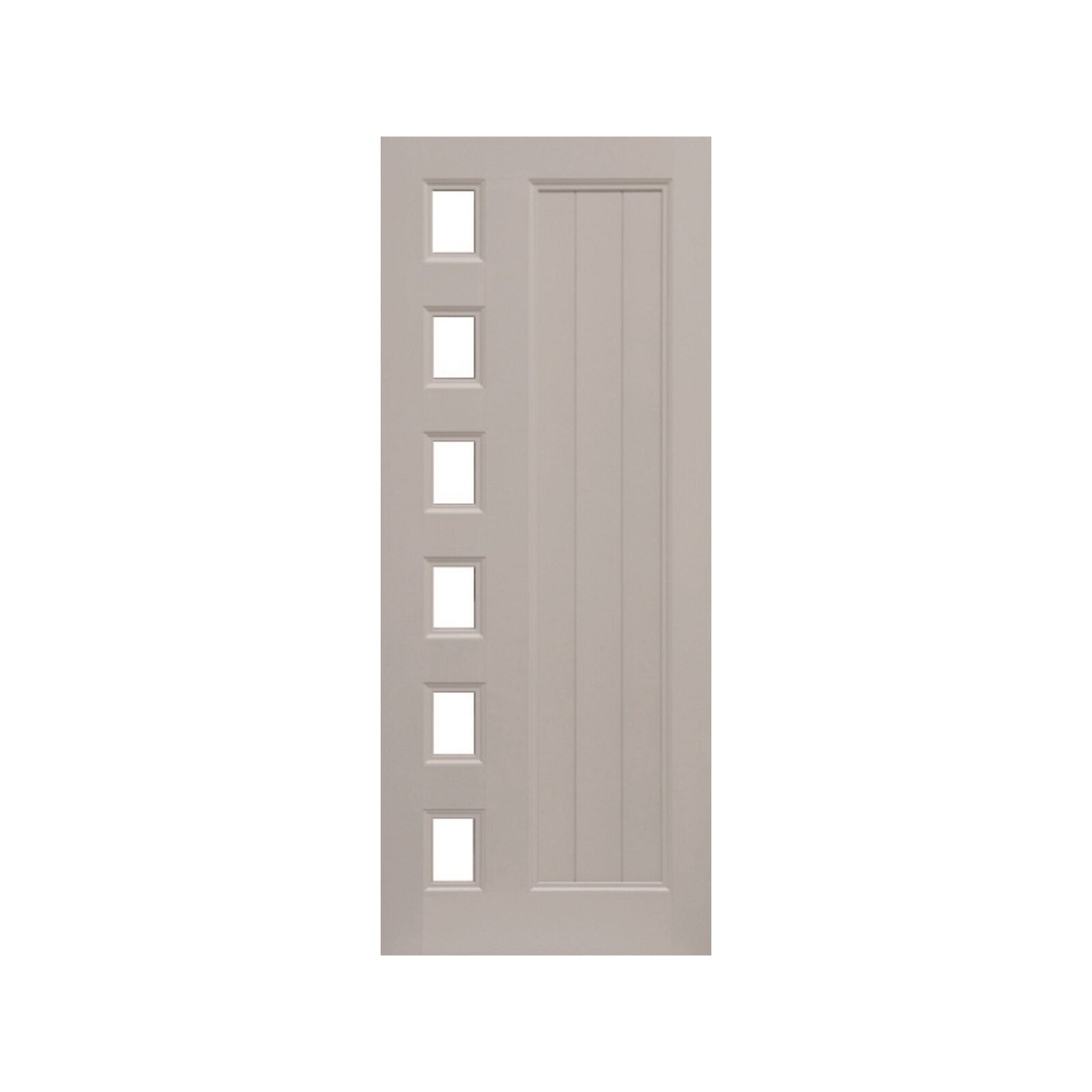 Strata 2040 x 820 x 41mm T16 Clear Glass Parkwood Aluminium Entrance