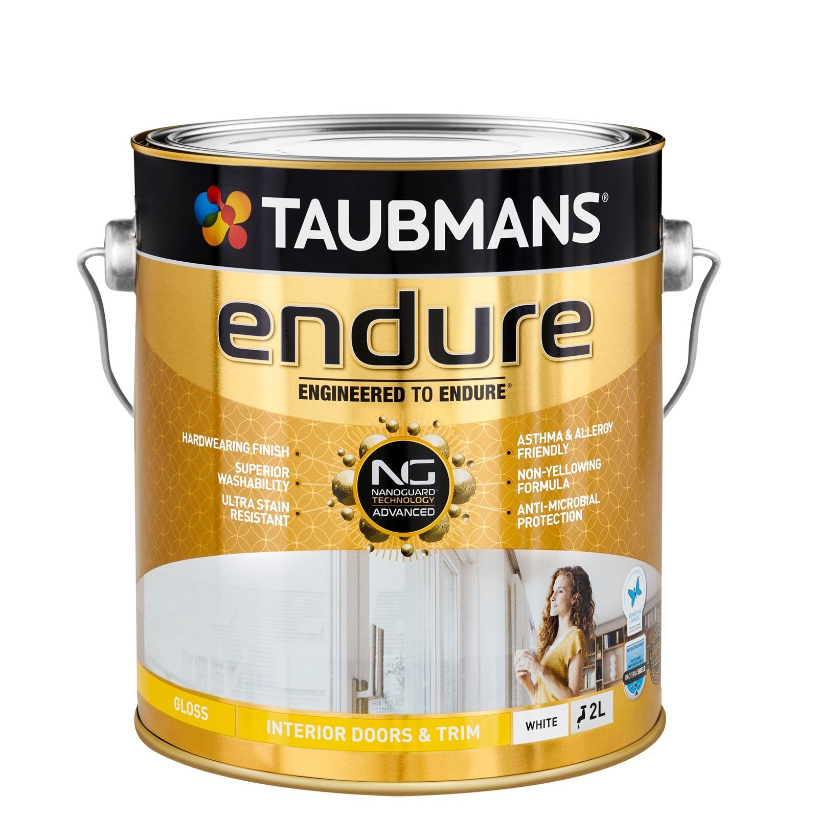Taubmans Endure Gloss White Doors And Trim Paint 2L Bunnings Australia