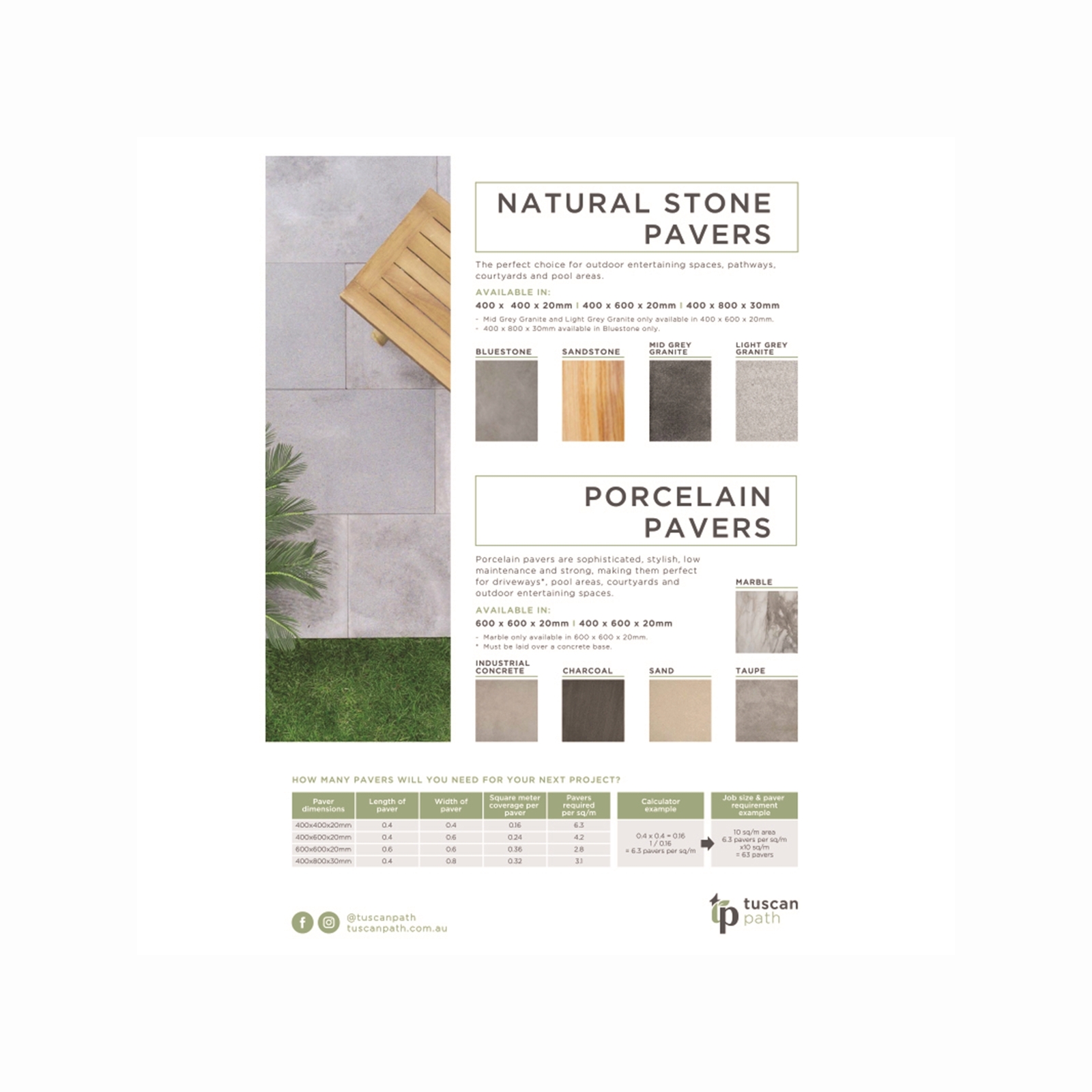 Tuscan Path 600 x 600 x 20mm Sand Porcelain Paver Bunnings Australia
