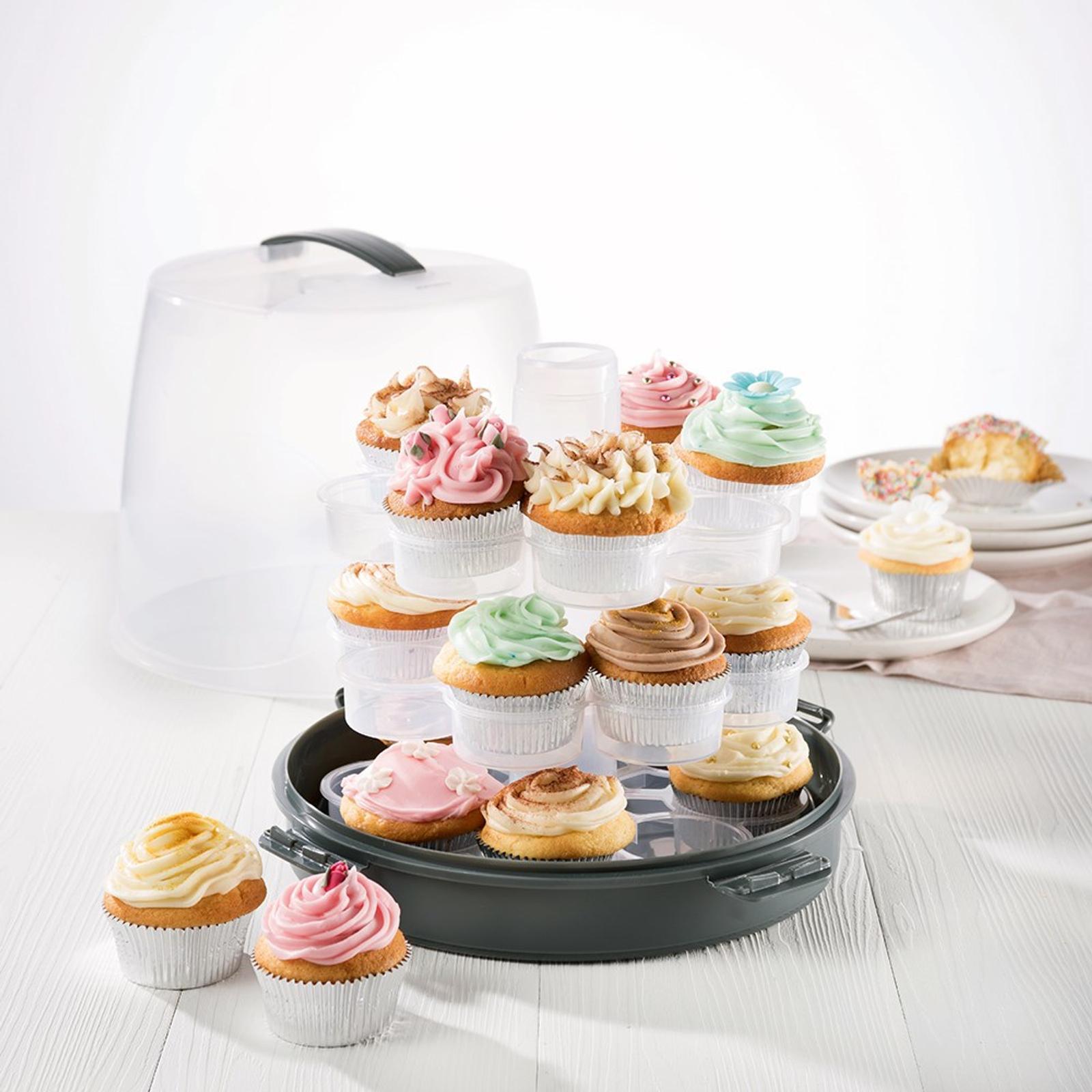 Soffritto Professional Bake 2in1 Cake & 24 Cupcake Carrier Bunnings