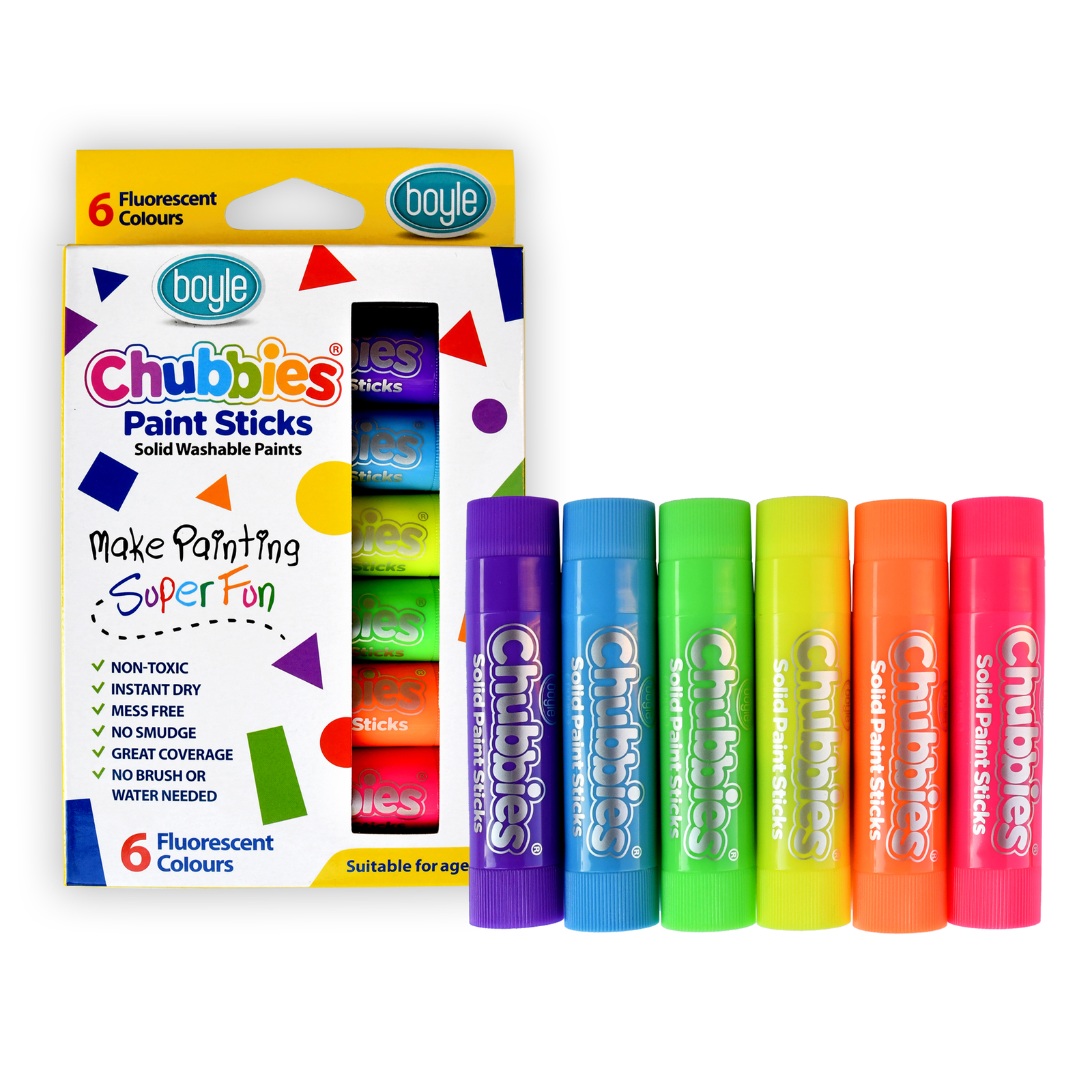 Boyle Fluorescent Colours Chubbies Paint Sticks Bunnings Australia