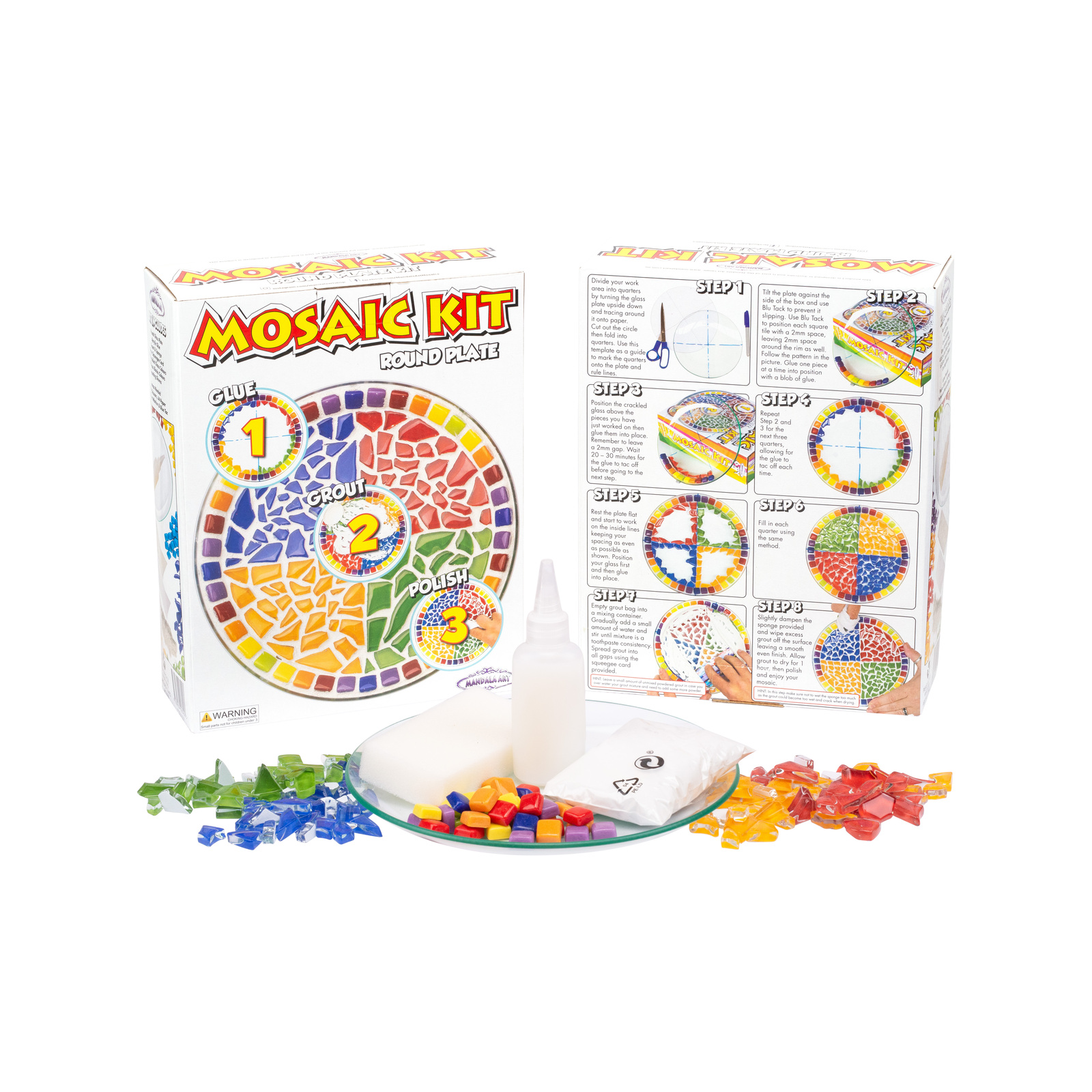 Mandala Art Mosaic Round Plate Craft Kit Bunnings Australia