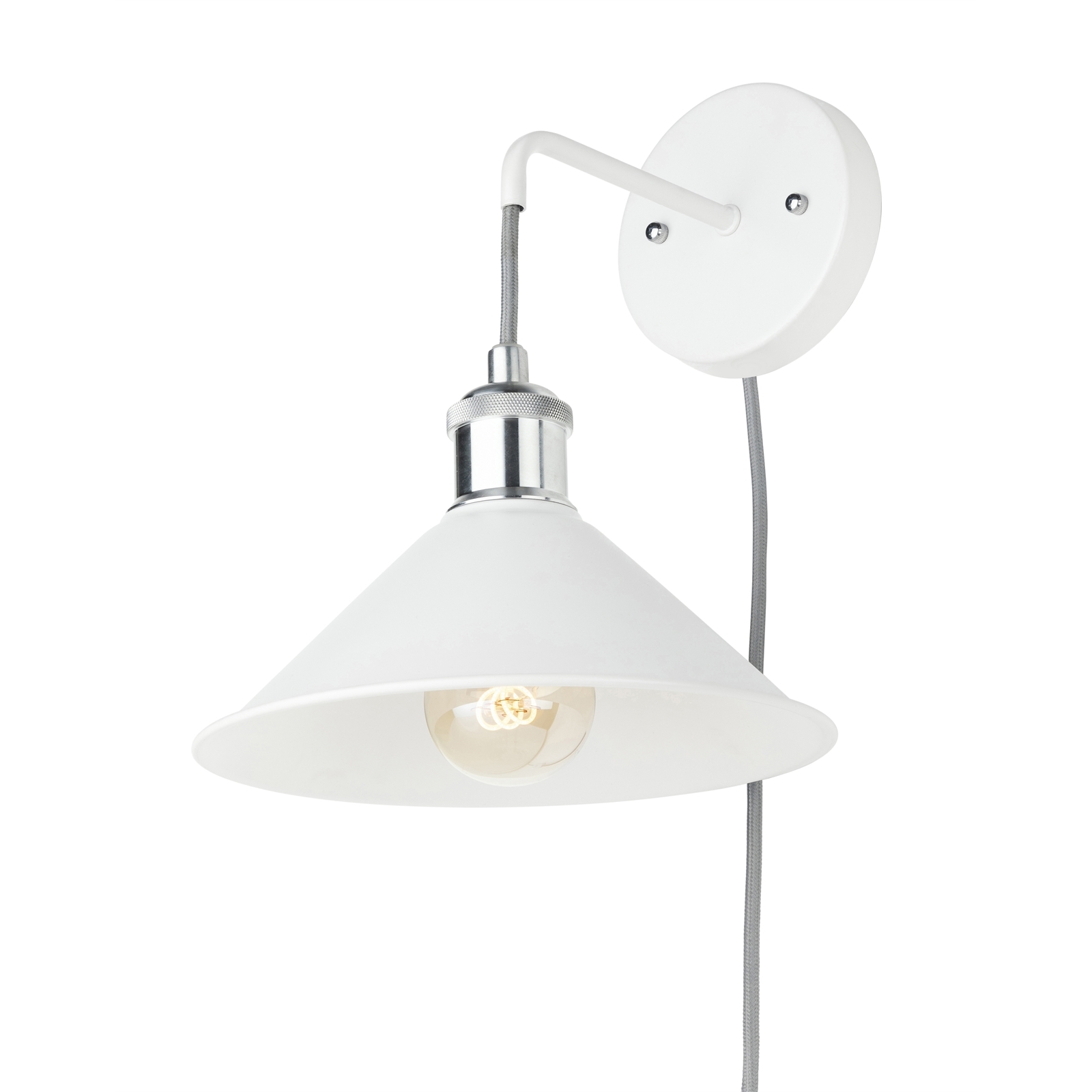 Brilliant White Chrome DIY Croft Wall Light Bunnings Australia