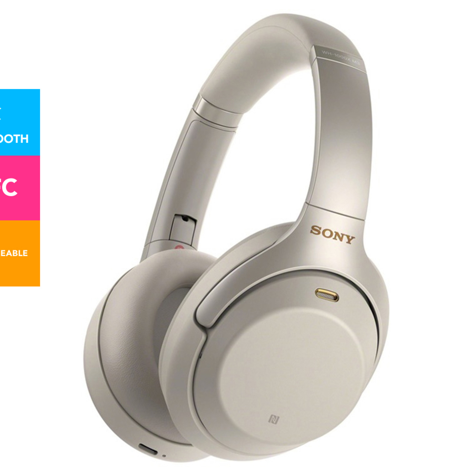 Sony WH1000XM3 Wireless Noise Cancelling Headphones Silver