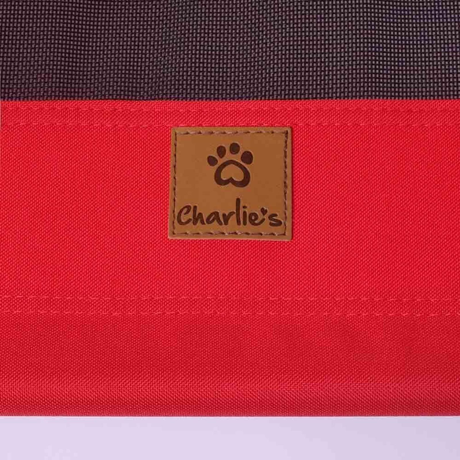 Charlies Elevated Pet Bed With Tent Red (Small, Medium, Large, Extra