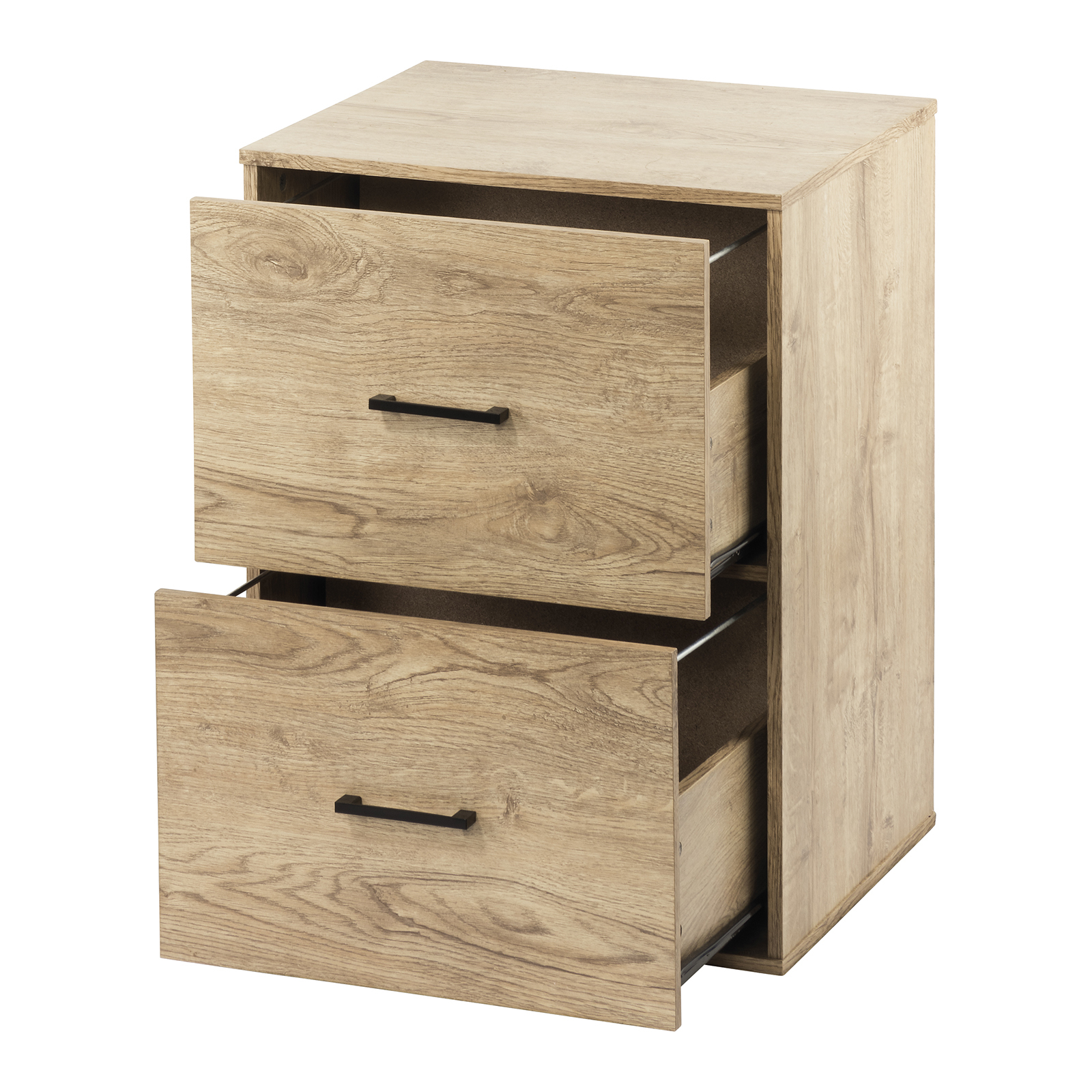 Maclaren Macey Oak 2 Drawer Filing Pedestal Storage Bunnings