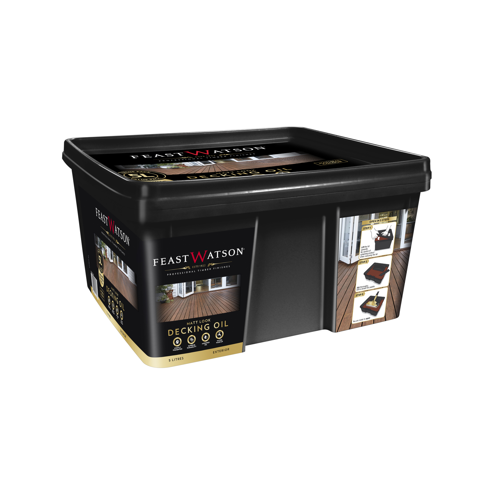 Feast Watson 5L Matt Look Decking Oil Bucket Bunnings Australia