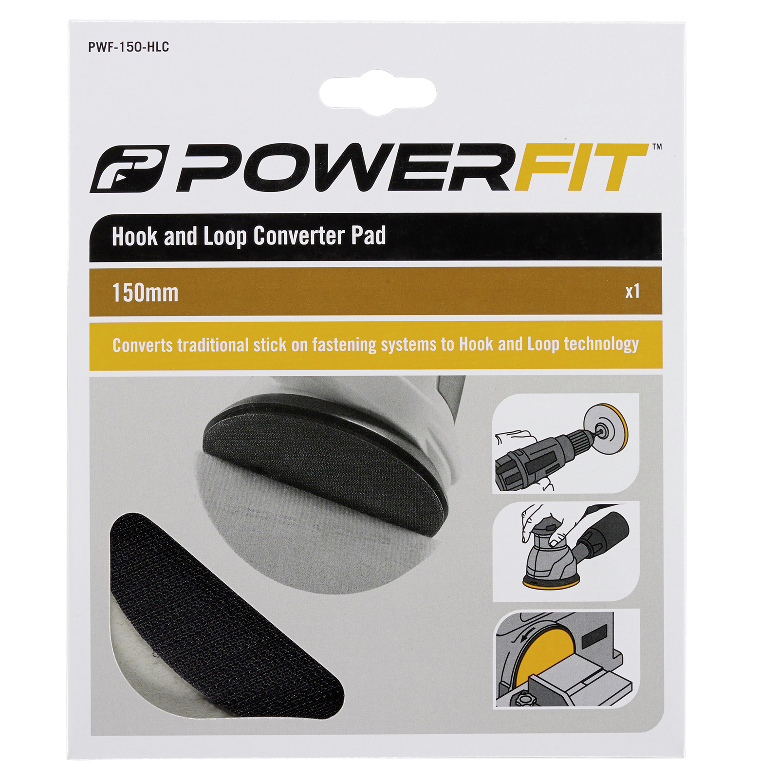 Powerfit 150mm Backing Pad Hook and Loop Converter Bunnings Australia