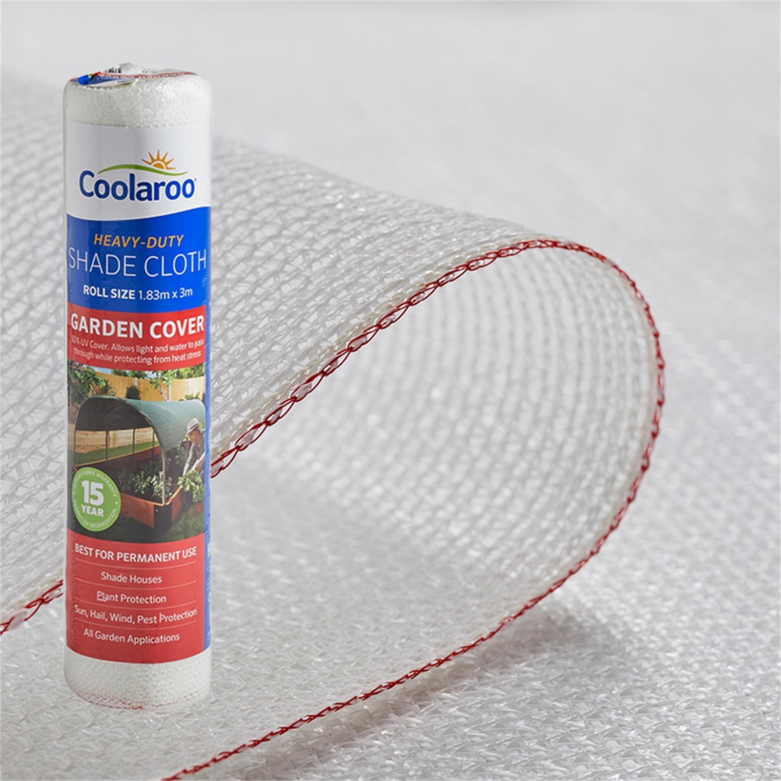 Coolaroo 3m x 1.83m Wide White 50 Garden Cover Shade Cloth Bunnings