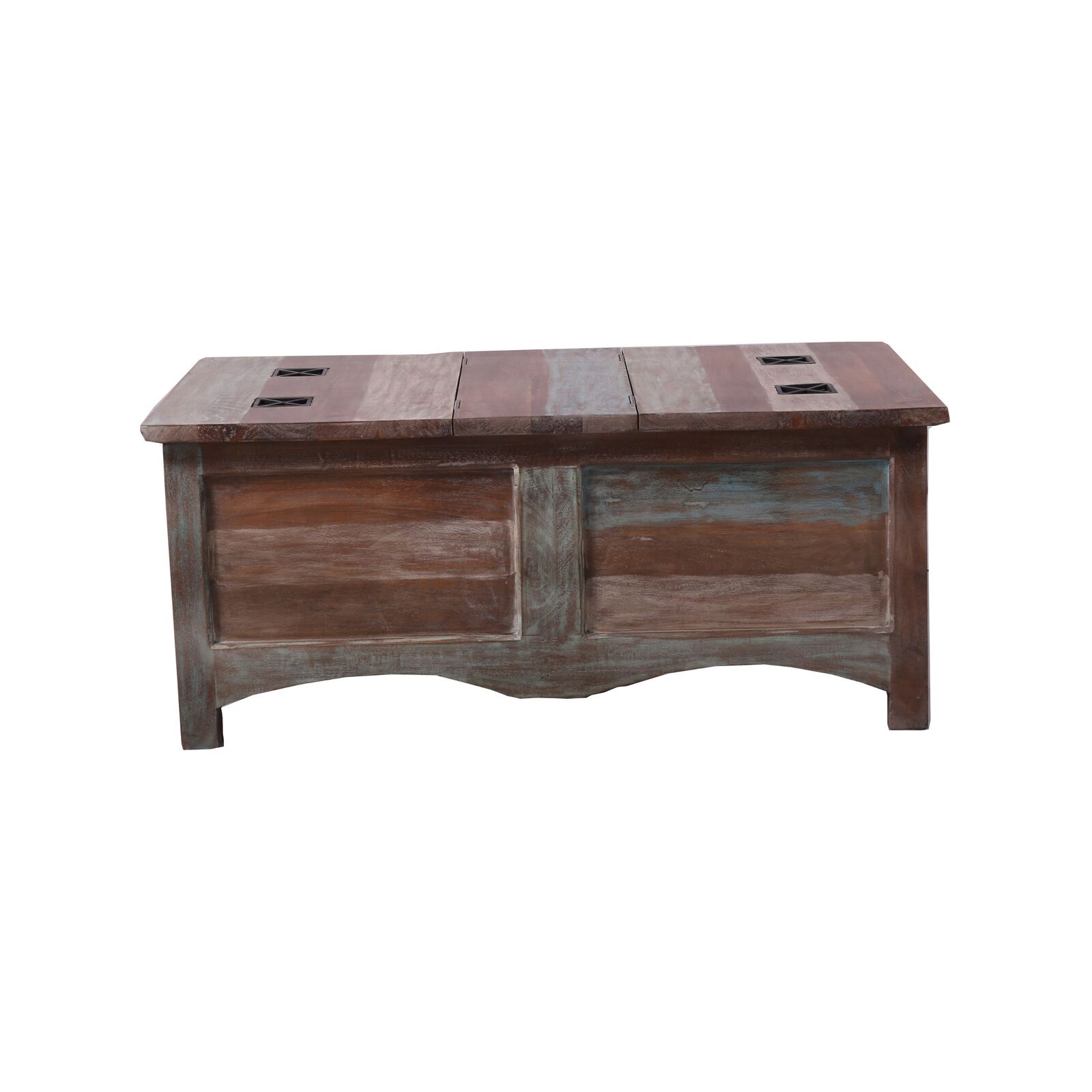 Gulmohar Coffee Table Antique Handcrafted Mango Wood Storage Trunk