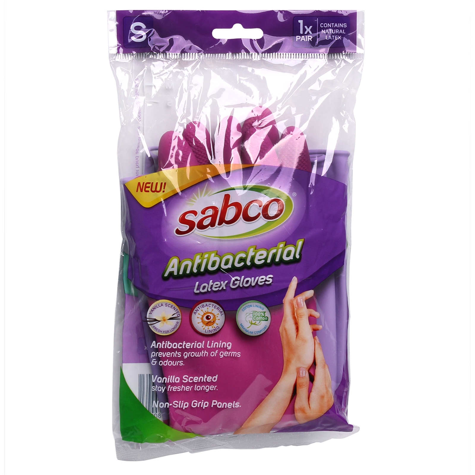 Sabco Large Antibacterial Latex Gloves 1 Pair Bunnings Australia