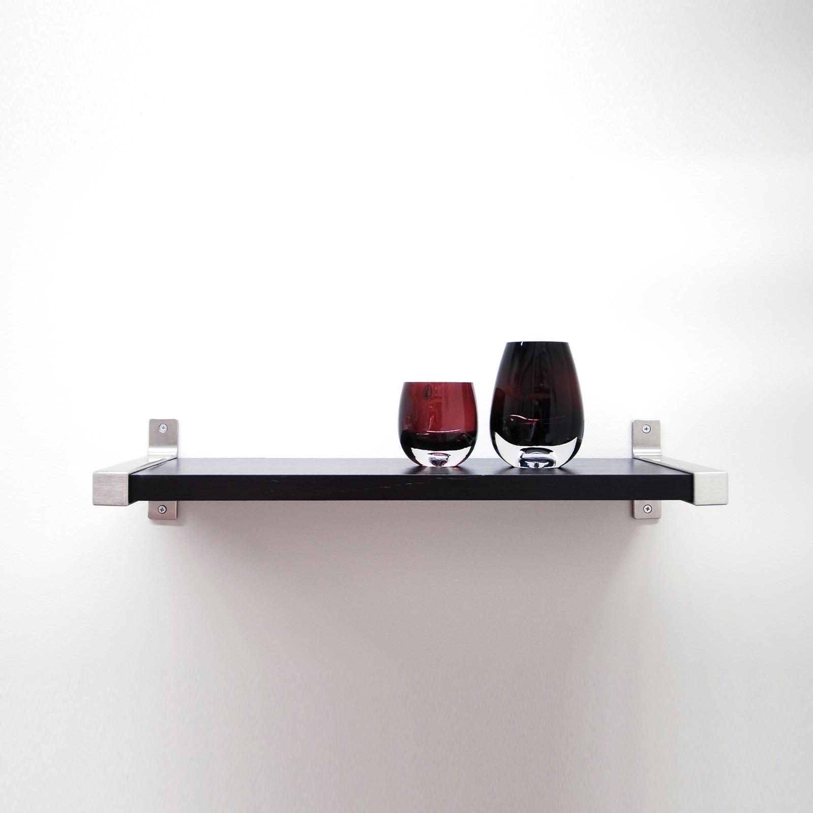 Flexi Storage 900 x 190 x 24mm Black Oak Style Shelf Bunnings Australia