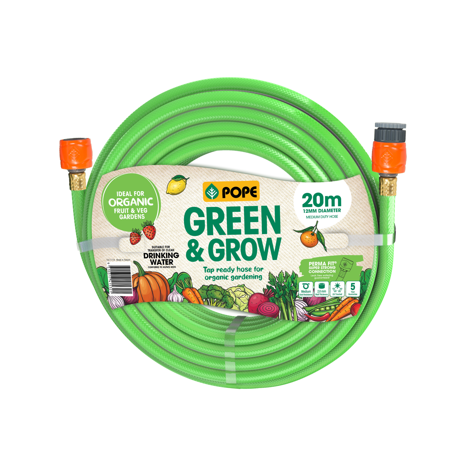 Pope 12mm x 20m Green&Grow Garden Hose Bunnings Australia