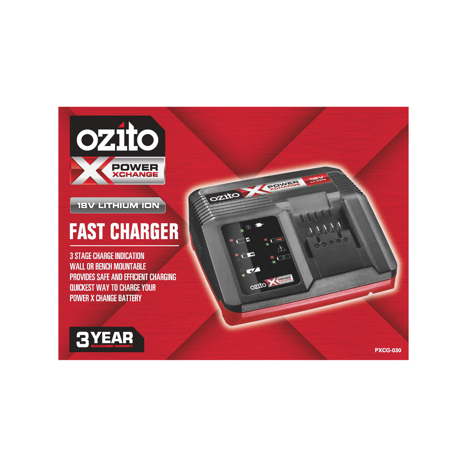 Ozito PXC 18V Fast Charger Bunnings Australia