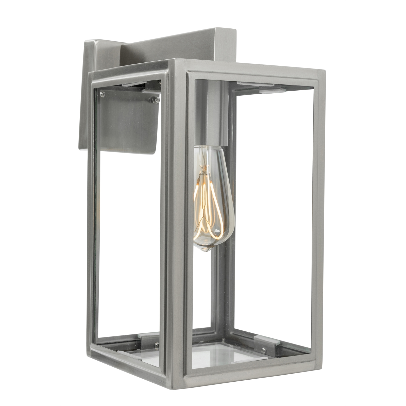 Brilliant 42W Chateaux Stainless Steel Finish Exterior Wall Light