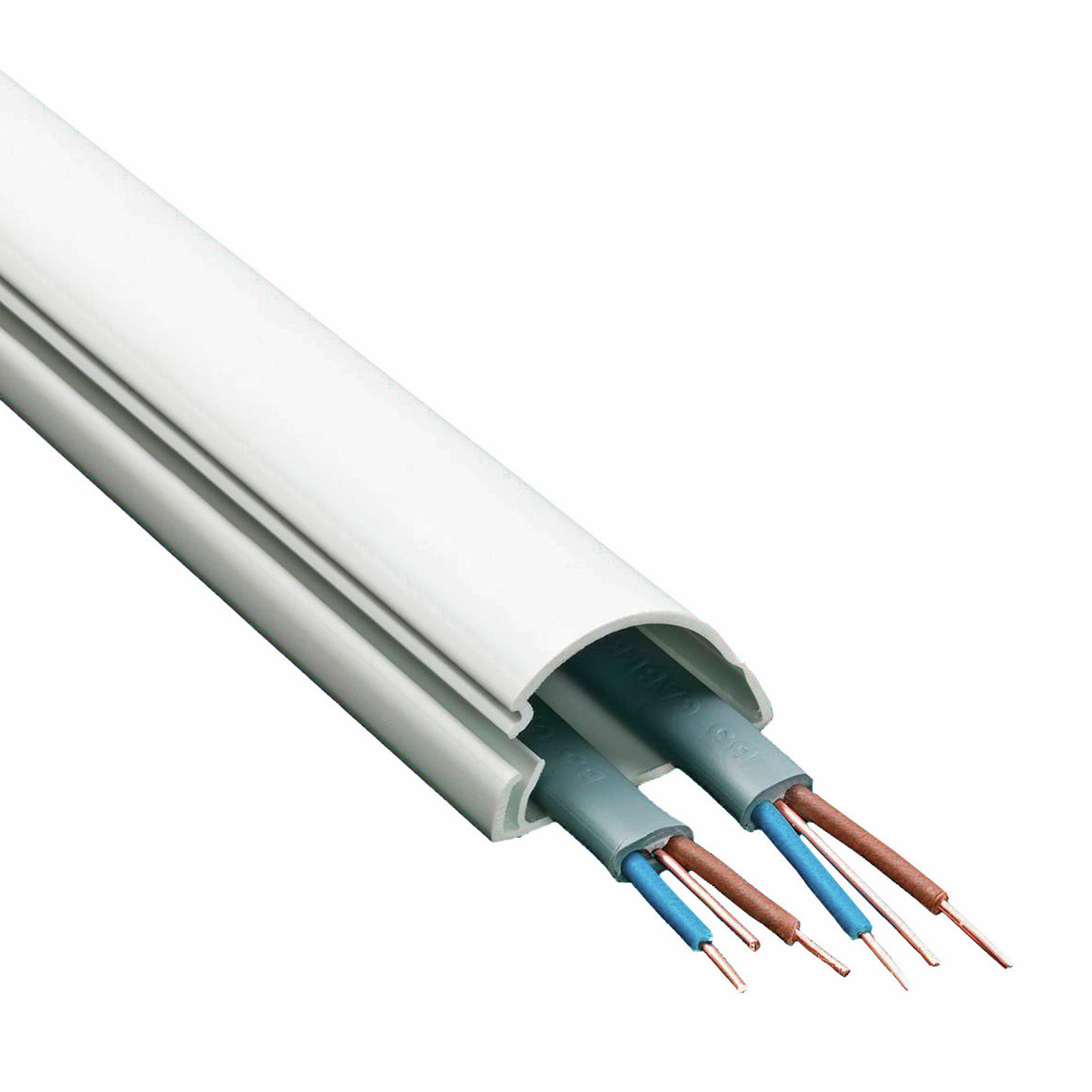 DLine 30 x 15mm 2m White Adhesive Cable Management Cover Bunnings