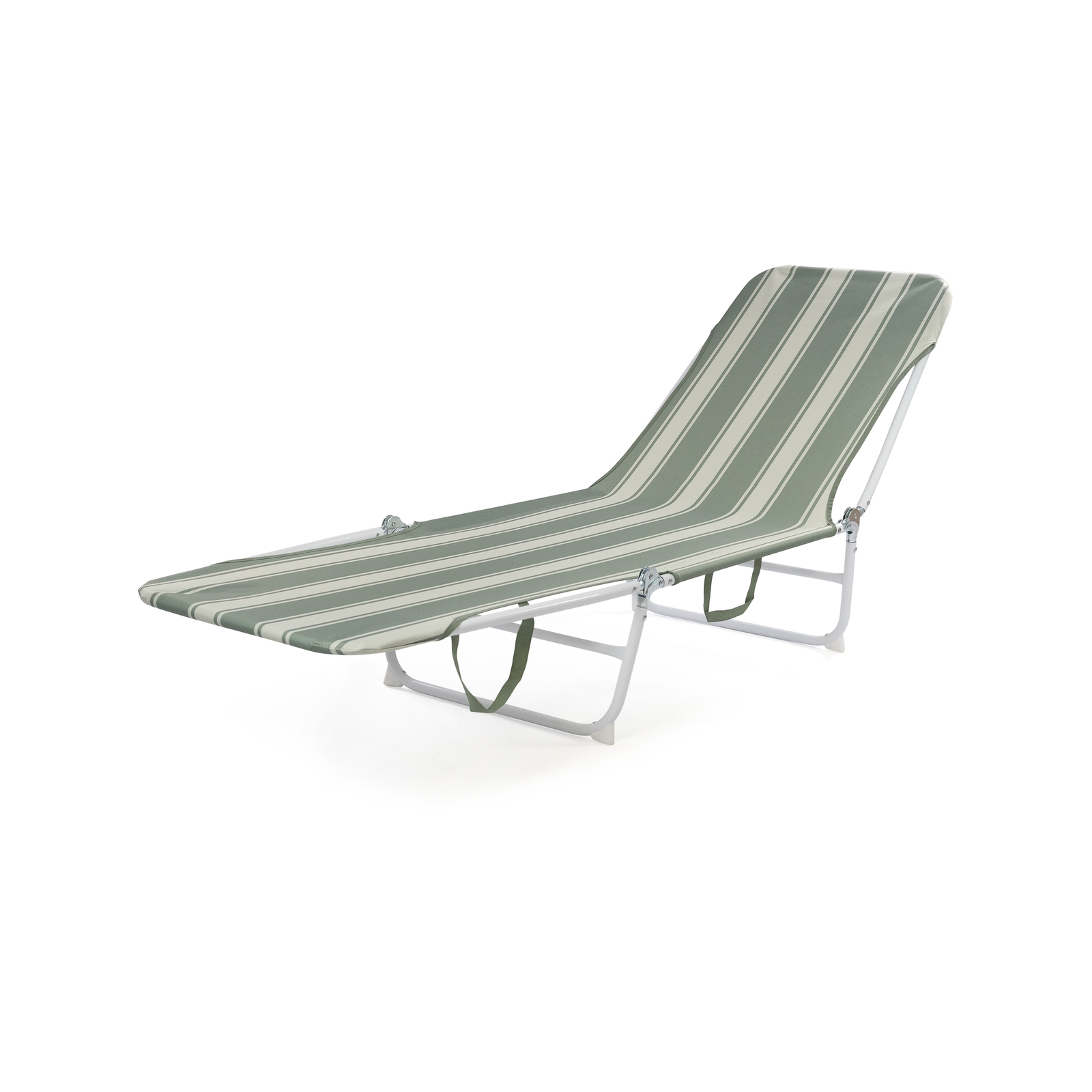 Marquee Green Bay Mist Striped Folding Sun Lounge Bunnings Australia
