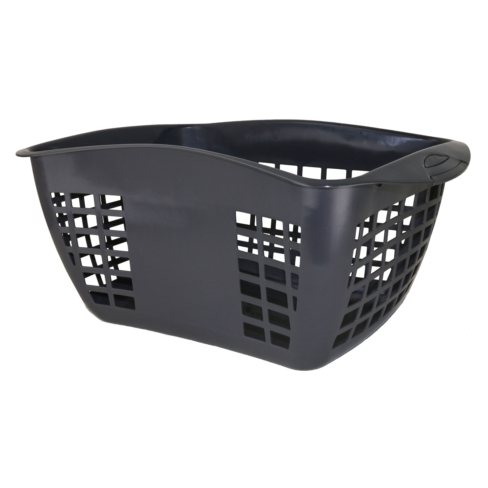 Homeleisure 45L Hip Hugger Laundry Basket Charcoal Bunnings Australia