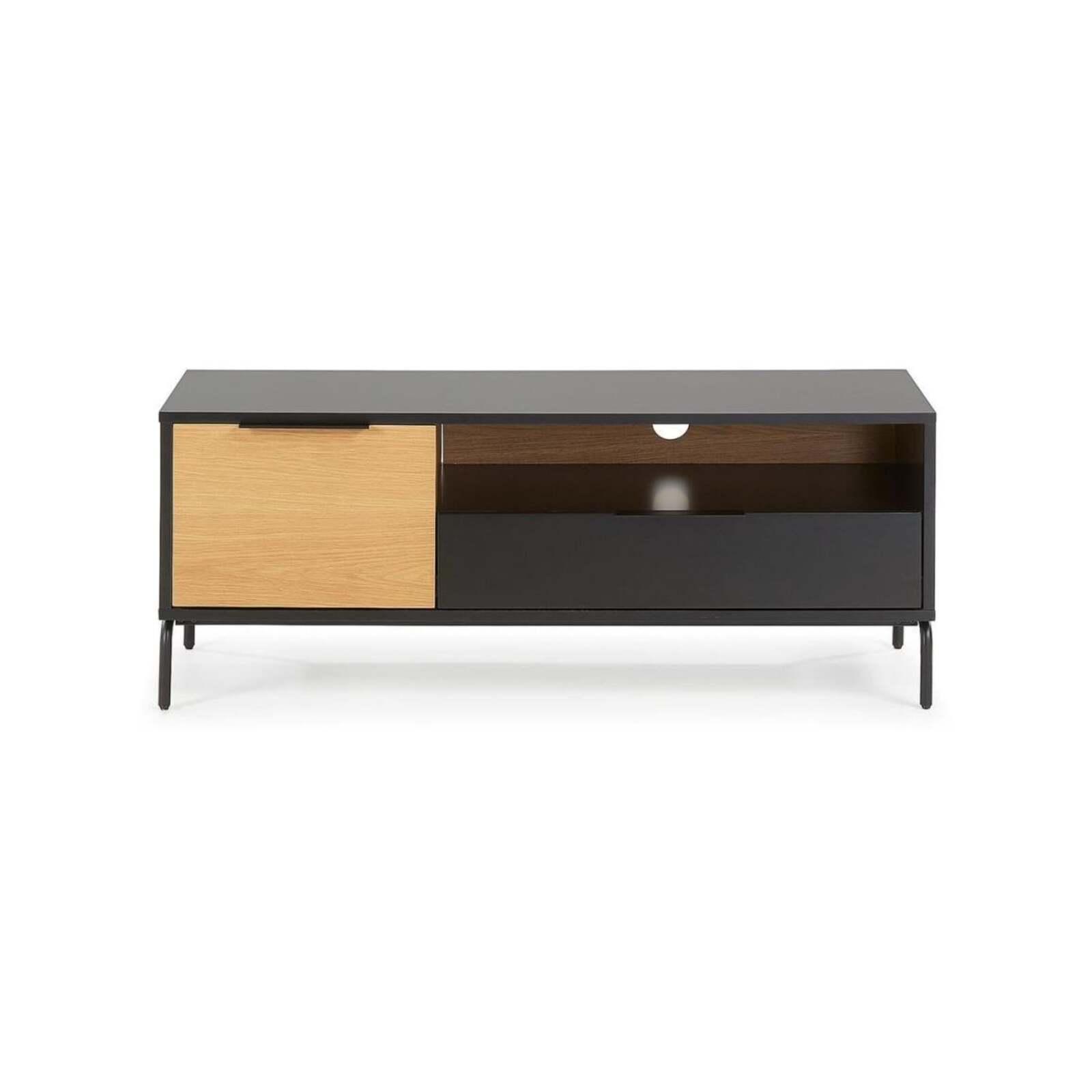 HomeStar Collen TV Stand Entertainment Unit Black Bunnings