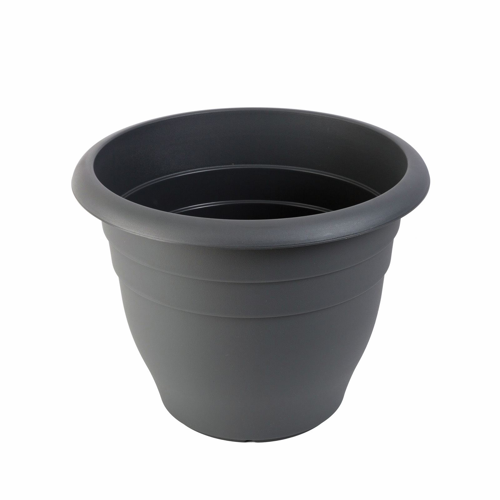 Northcote Pottery 400mm Graphite Villa Round Plastic Pot Bunnings