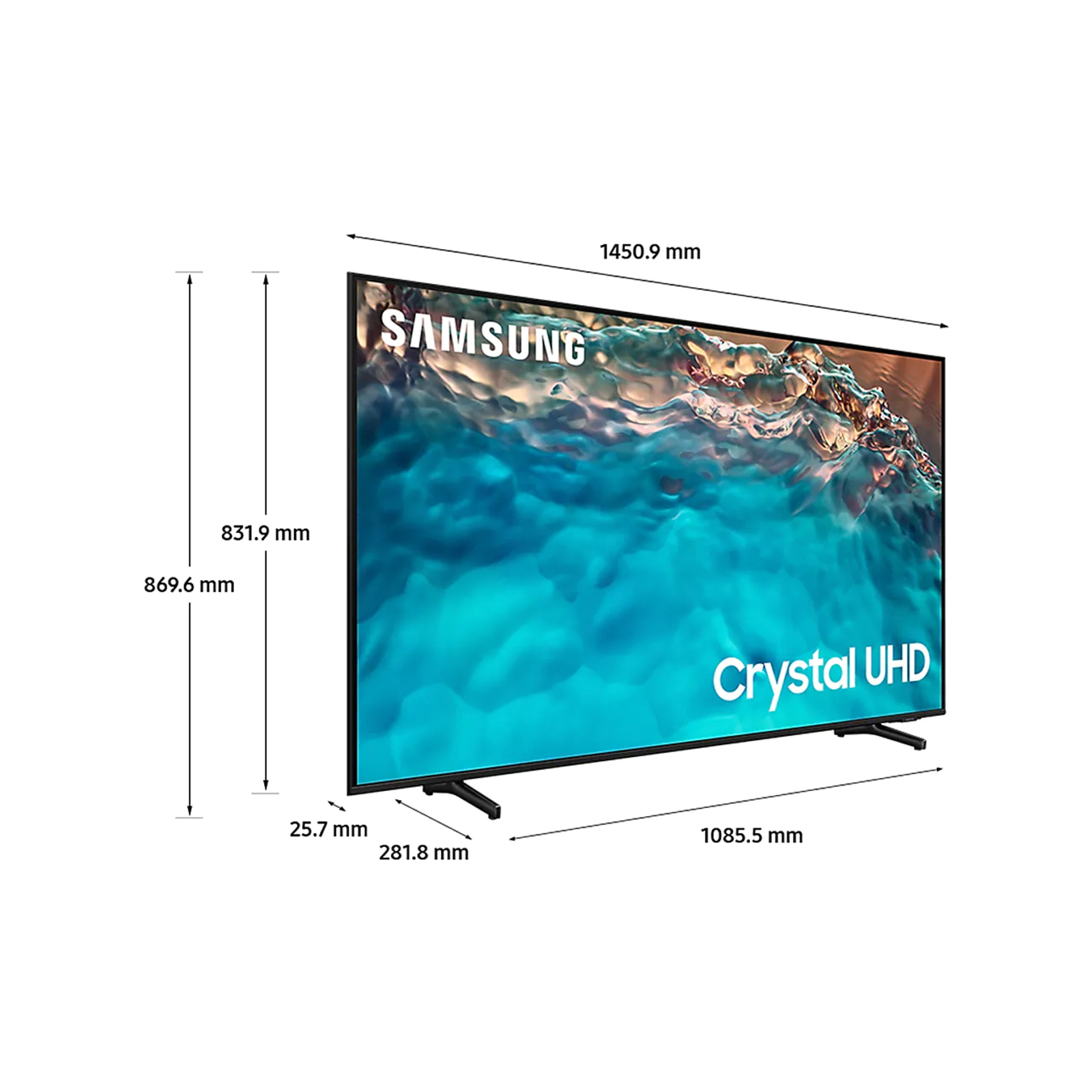 Samsung 65" BU8000 Crystal UHD 4K Smart TV Bunnings Australia