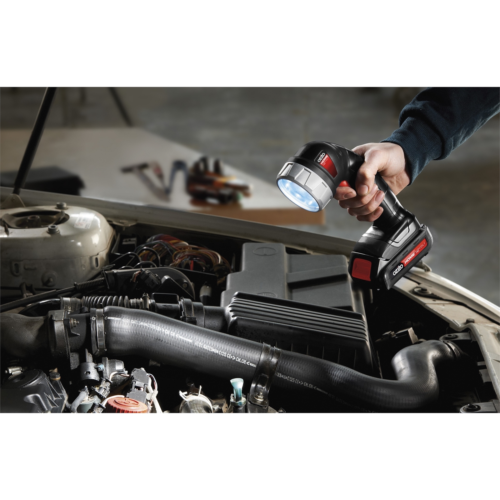 Ozito Home 12V LED Torch Skin Only Bunnings New Zealand