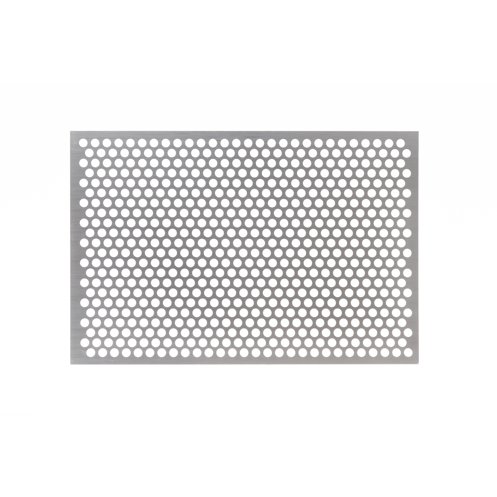 RapidMesh 200 x 300 x 0.5mm Silver Round Decorative Perforated Mesh
