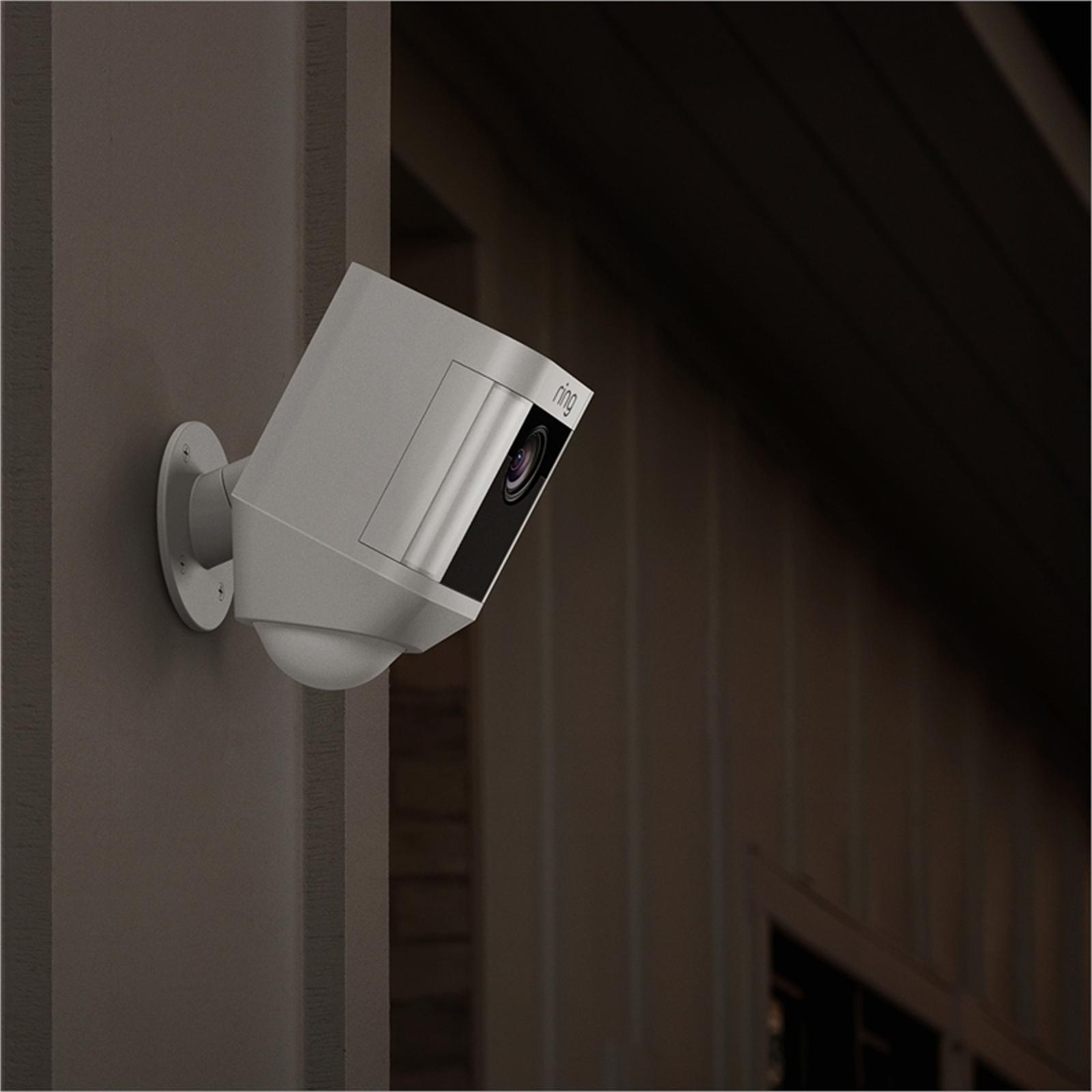 Ring White Wireless Spotlight Security Camera Bunnings Australia