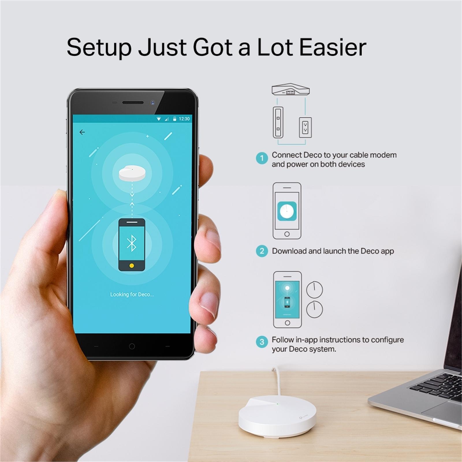 TPLink Deco M5 DualBand Mesh WiFi Router 3 Pack Bunnings Australia