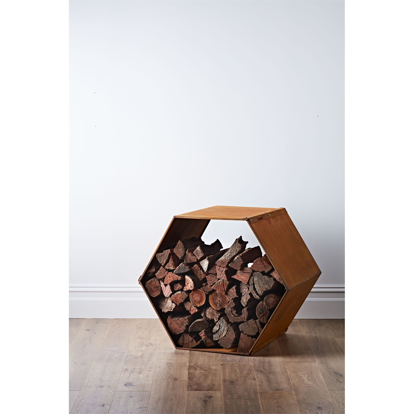 Scandia Beehive Log Storage 850mm Corten Brown Bunnings Australia
