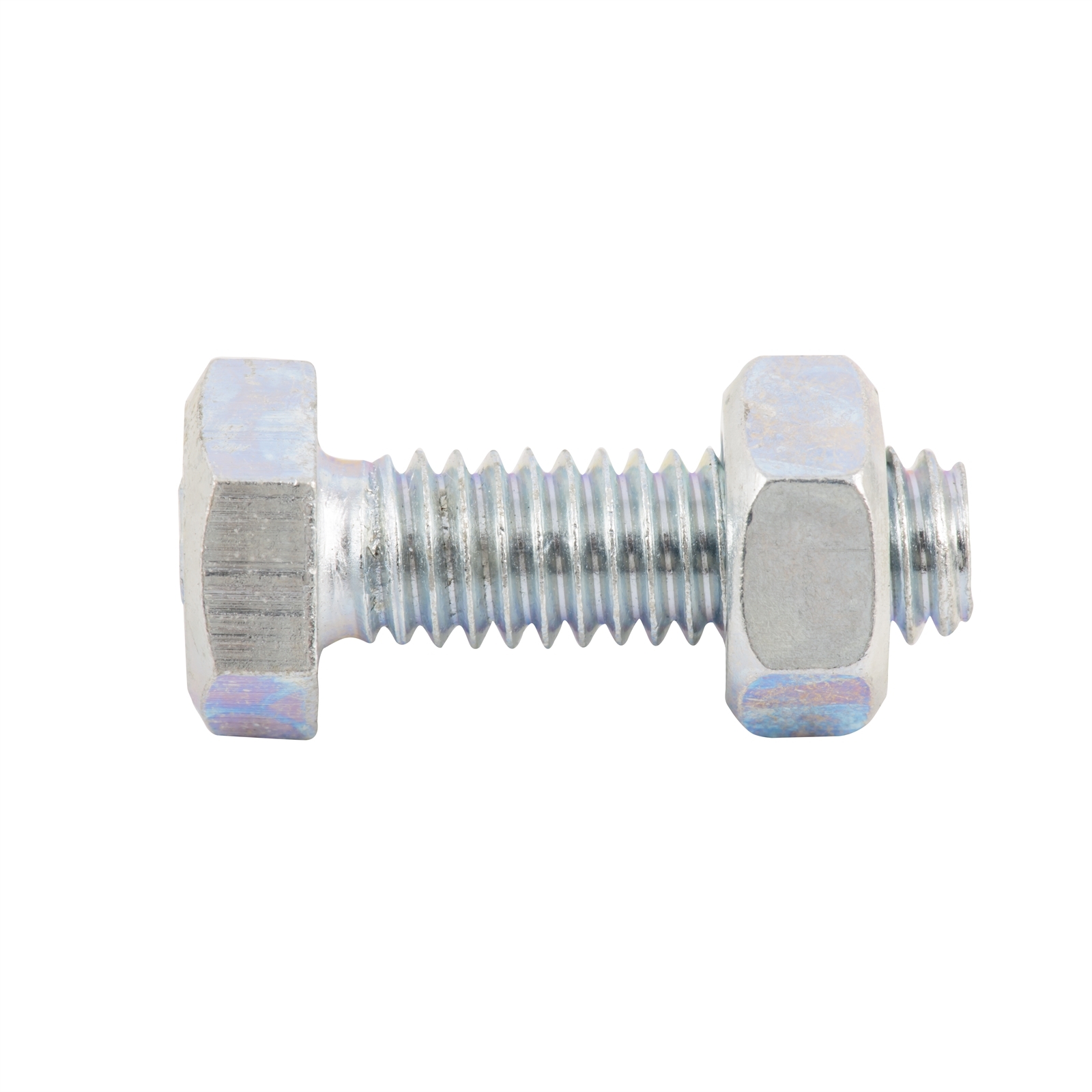 Zenith 1" x 5/16" Zinc Plated Hex Head Bolts And Nuts 25 Pack