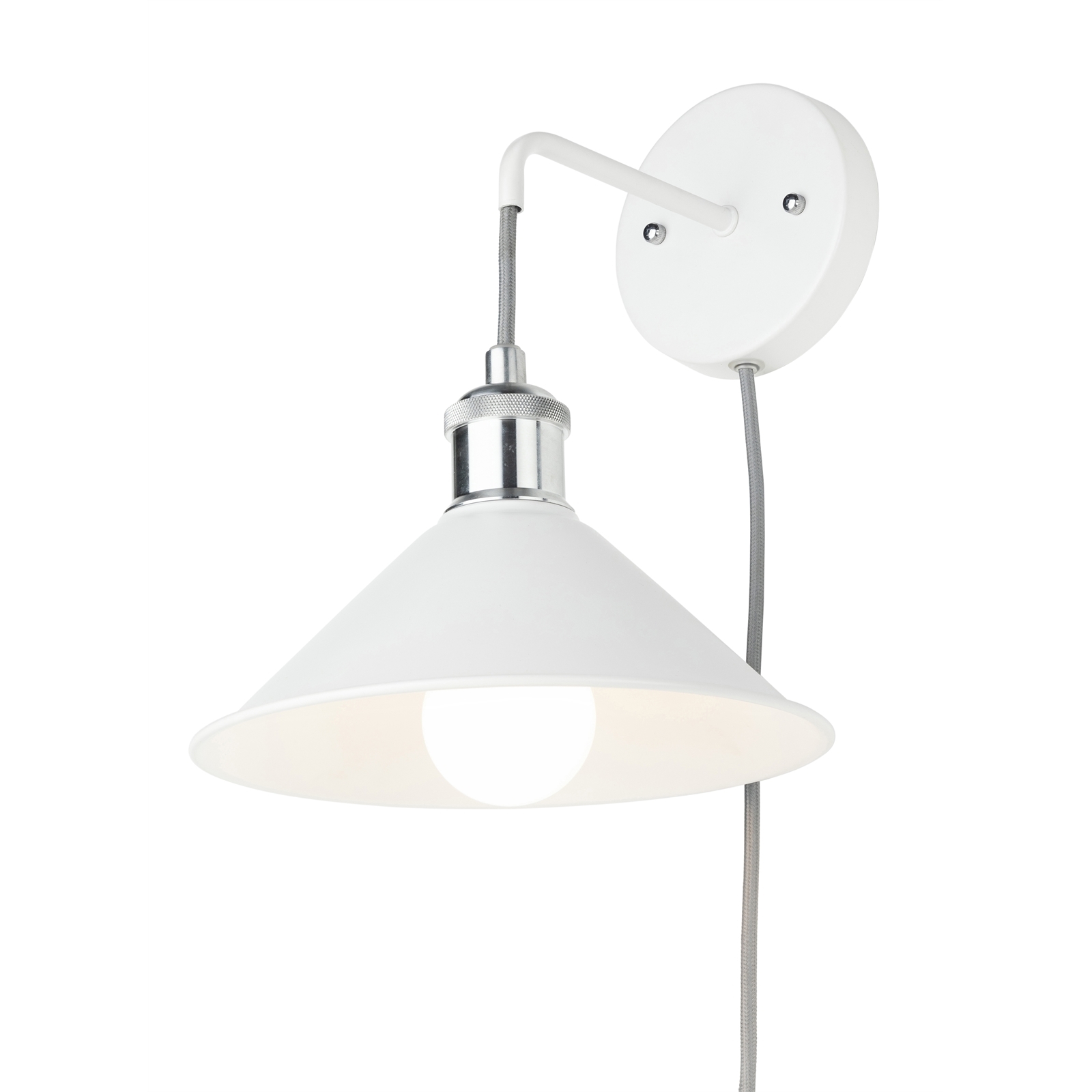 Brilliant White Chrome DIY Croft Wall Light Bunnings Australia