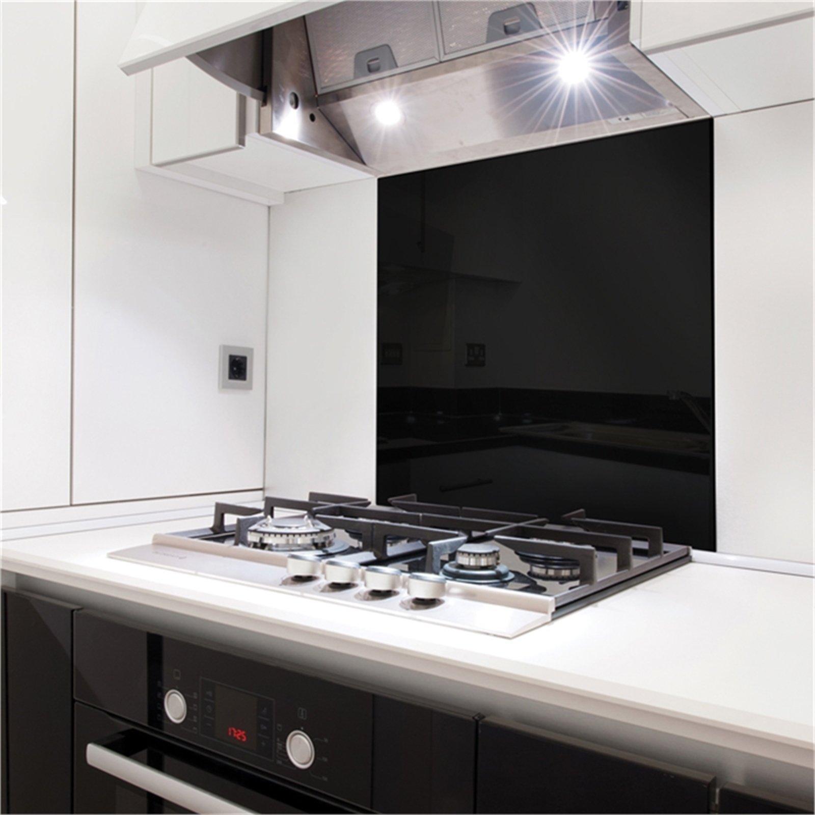 Stein 600mm Black Glass Splashback Bunnings New Zealand
