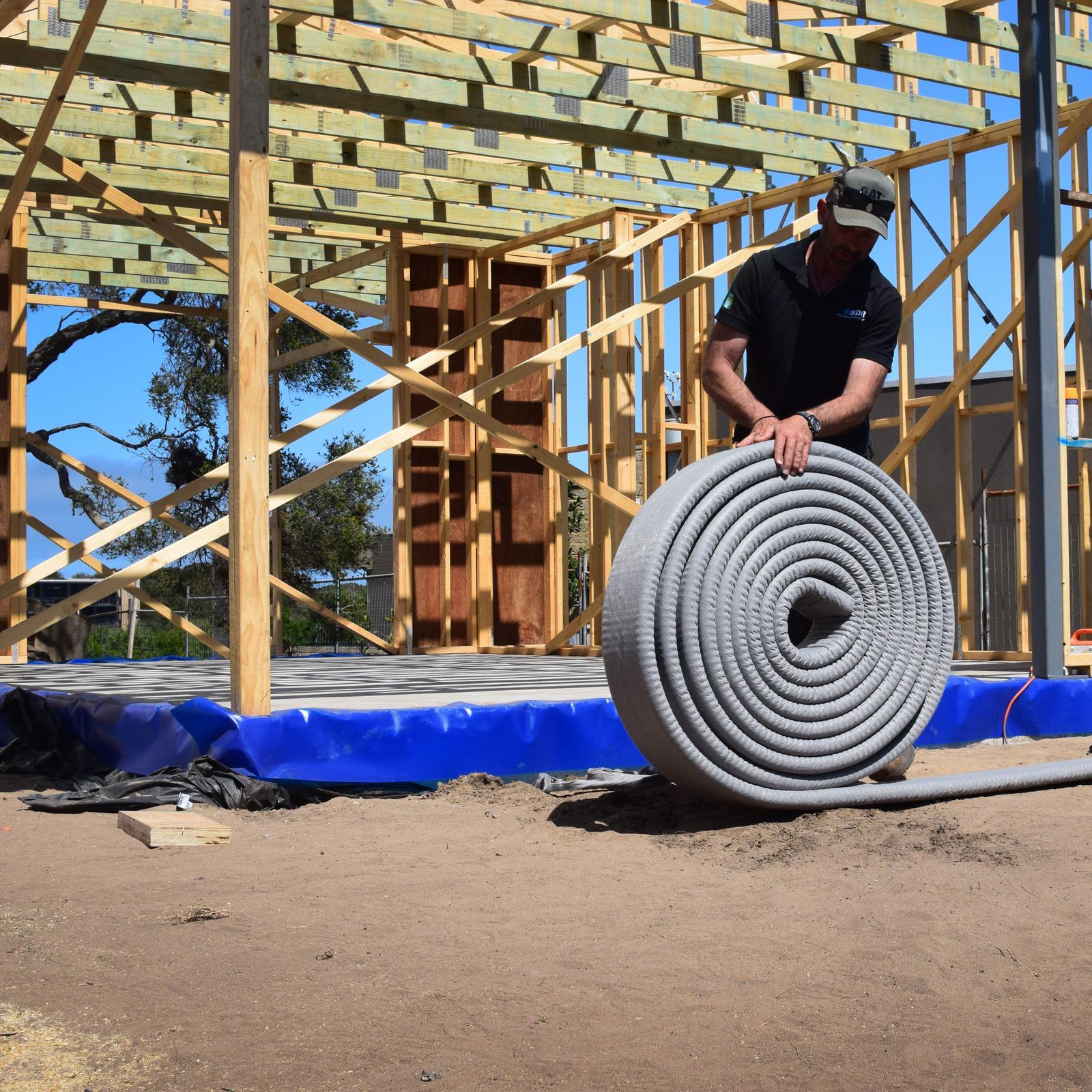 Megaflo Green 170 x 40mm x 20m Socked Slotted Agi Pipe 10 Pack