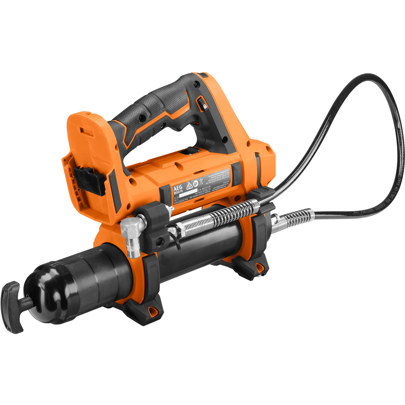 AEG 18V 450g 2 Speed Grease Gun Skin Only Bunnings Australia