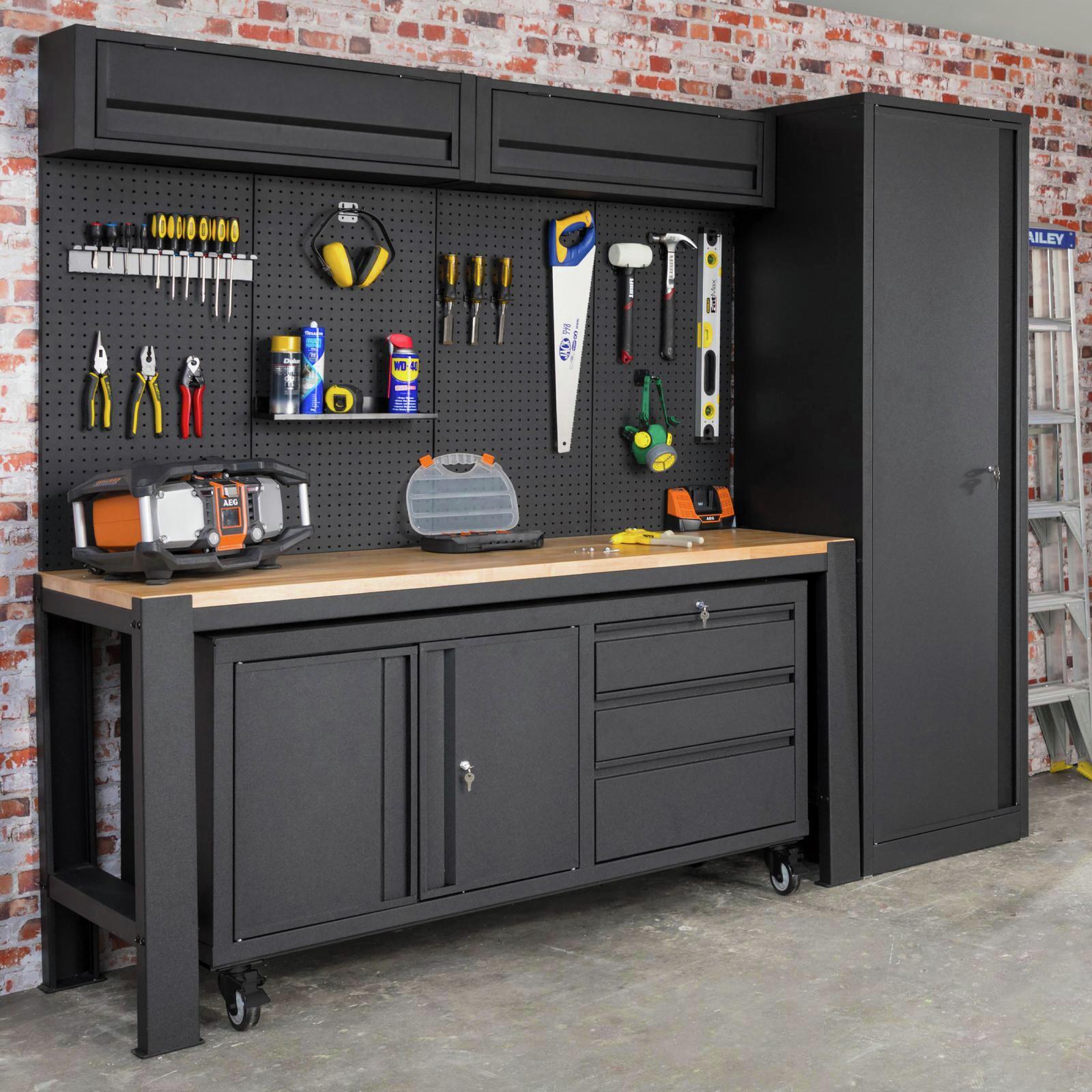 Pinnacle 810 x 1500 x 500mm Matte Black XL Mobile Storage Unit