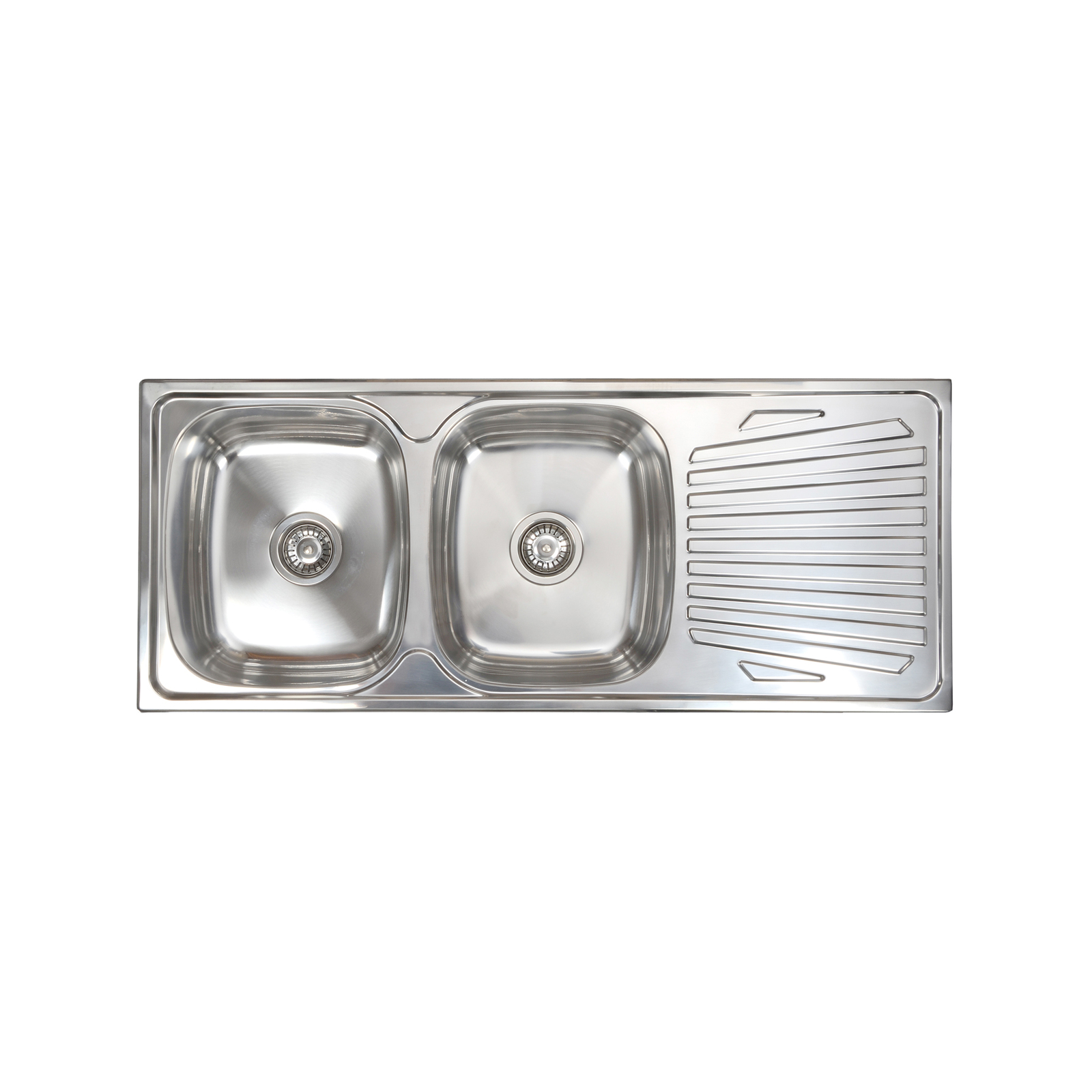 Estilo 1180mm Stainless Steel Double Bowl Sink With Drainer Bunnings