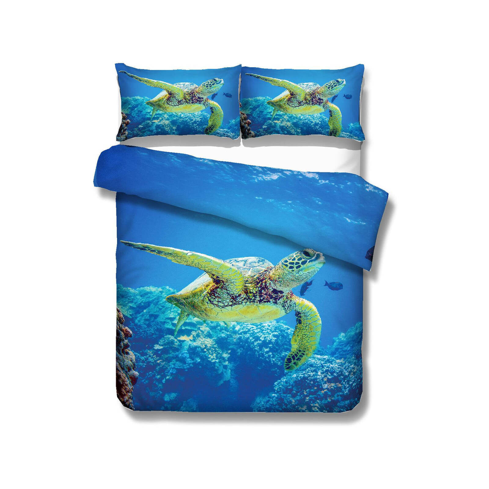 3D Sea world Sea turtle Bedding Set Quilt Cover Quilt Duvet Cover
