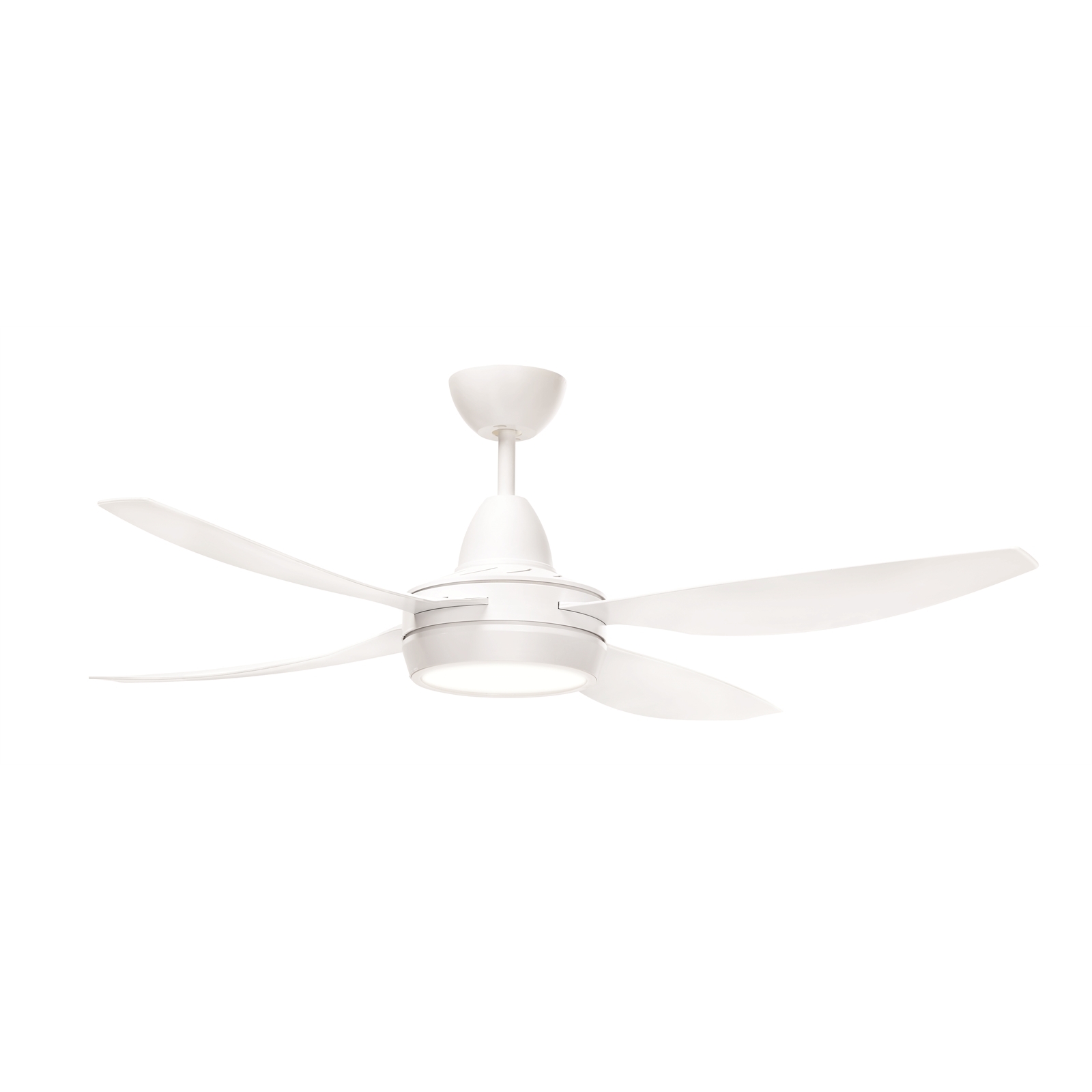 Brilliant 52" 130cm 15W White Piper LED Ezi Fit 4 Blade Ceiling Fan
