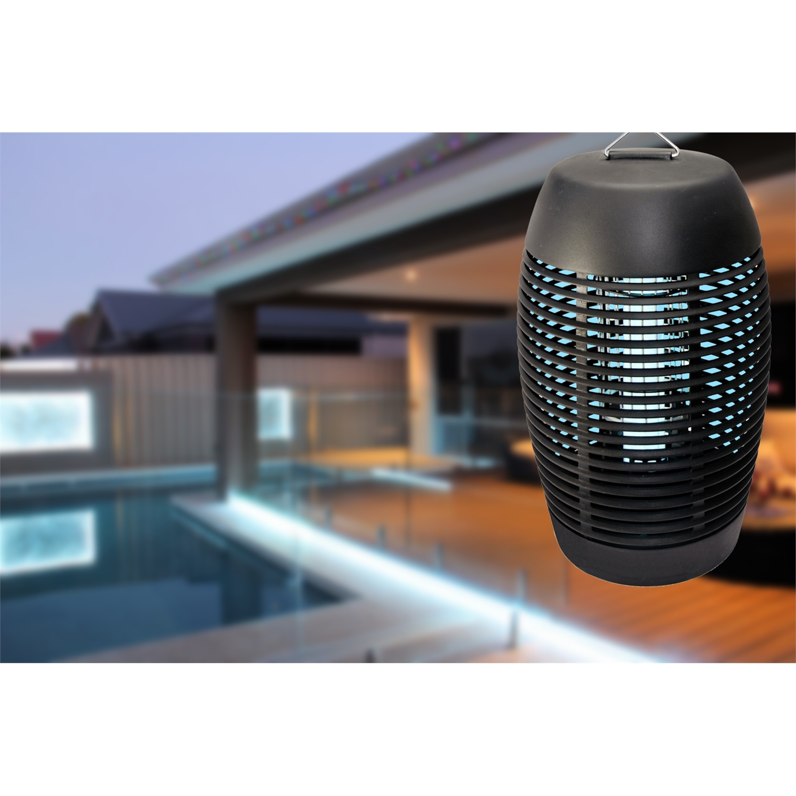 Click 20W Lantern Weatherproof Bug Zapper Bunnings Australia