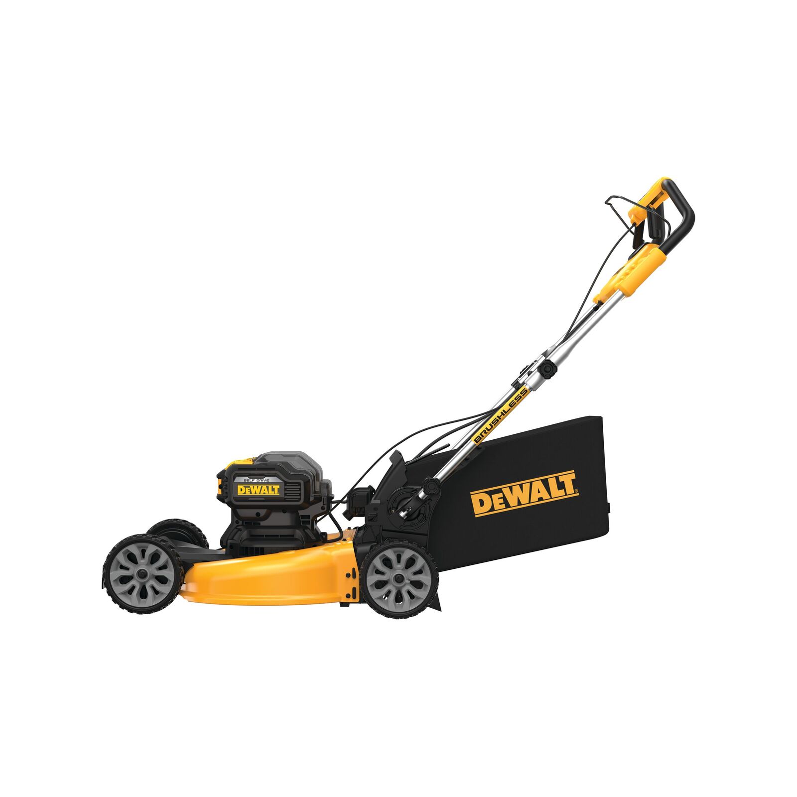 DEWALT 2 x 18V 530mm Brushless Self Propelled Lawn Mower DCMWSP564NXE