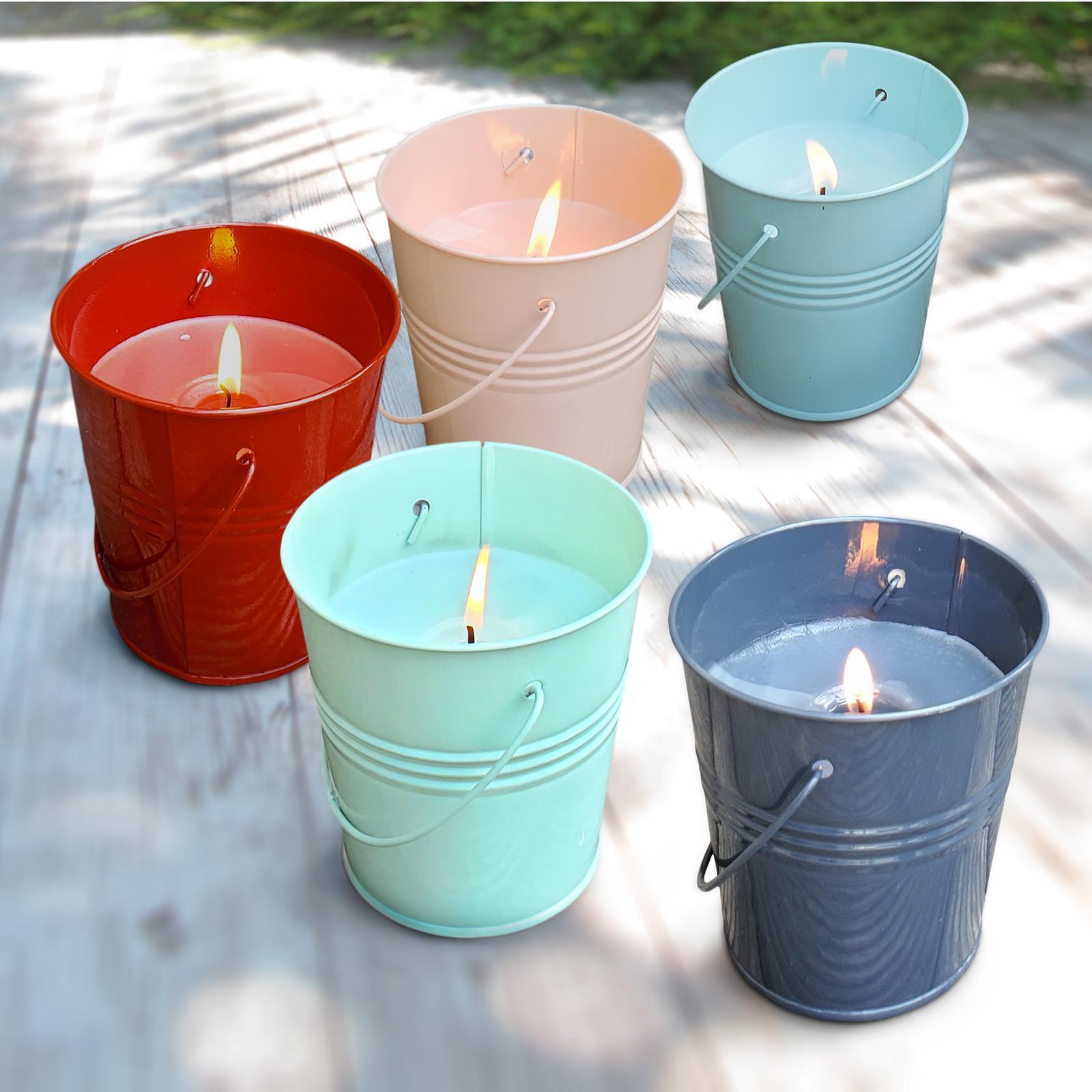 Marquee Pink Steel Tin Citronella Candle Bunnings Australia