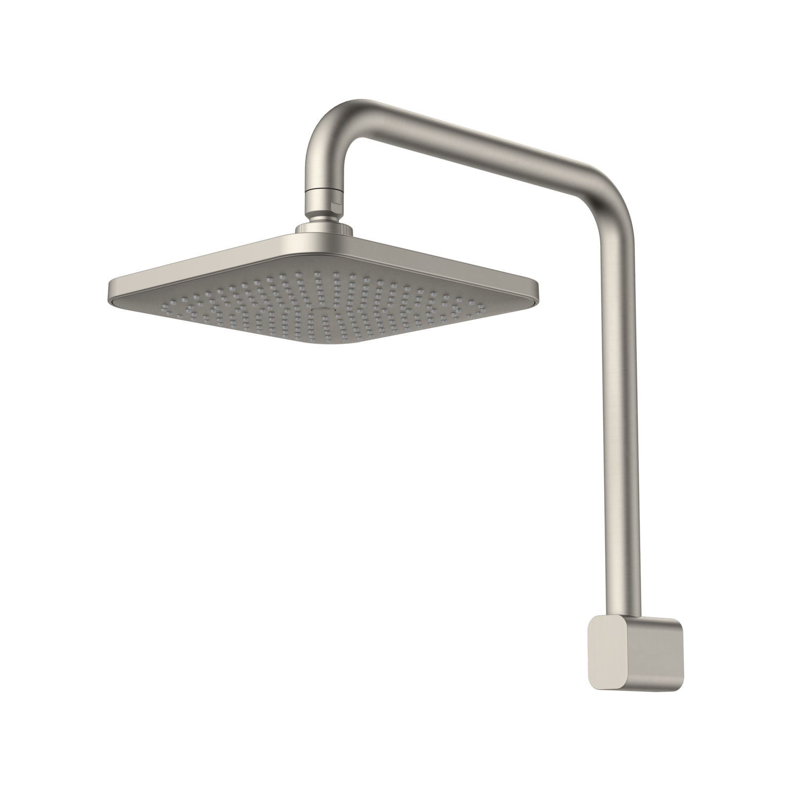 Caroma Brushed Nickel Luna Fixed Overhead Shower WELS 4 Star 7.5L/min