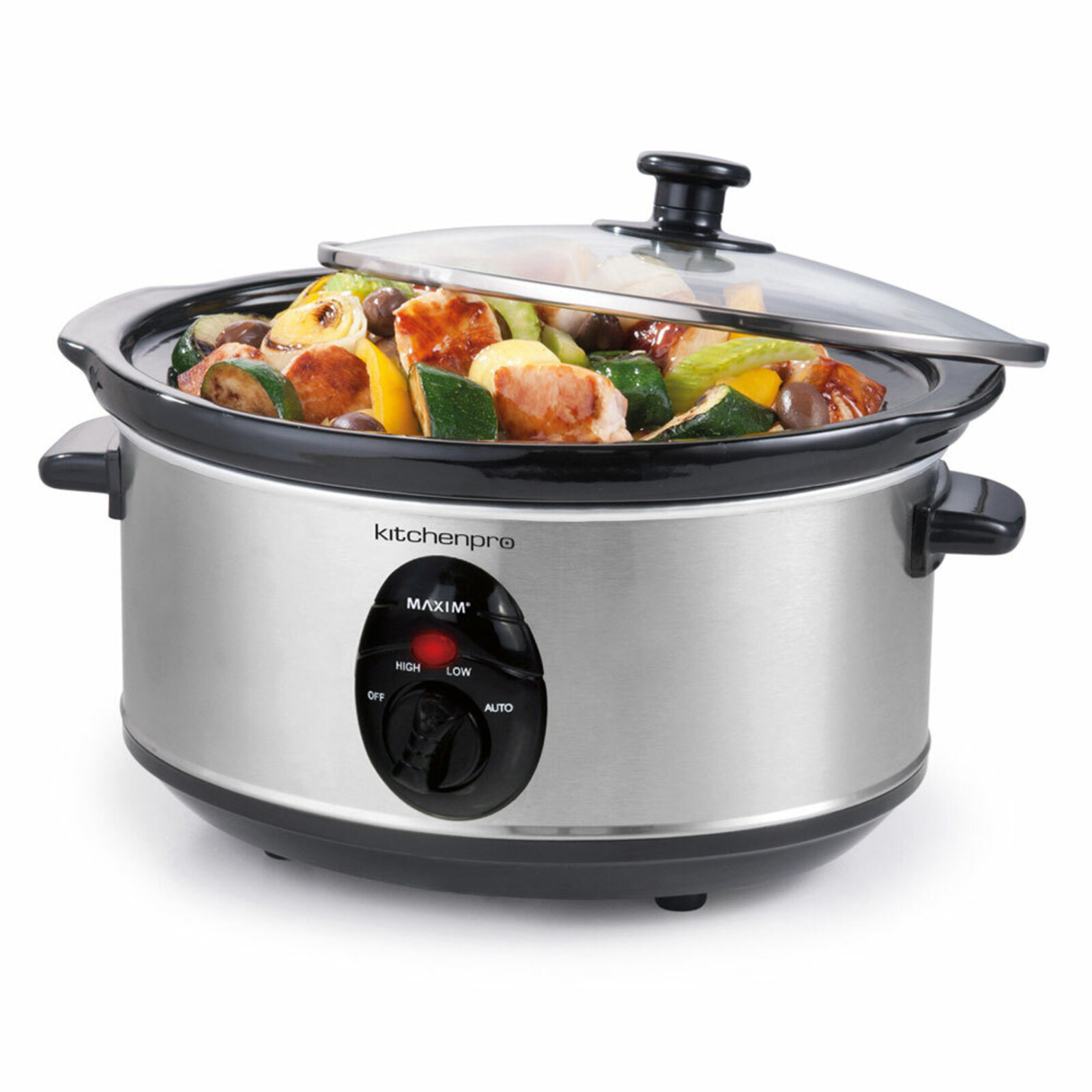 Maxim Kitchen Pro 3.5L 240W Stainless Steel Slow Cooker Bunnings Australia