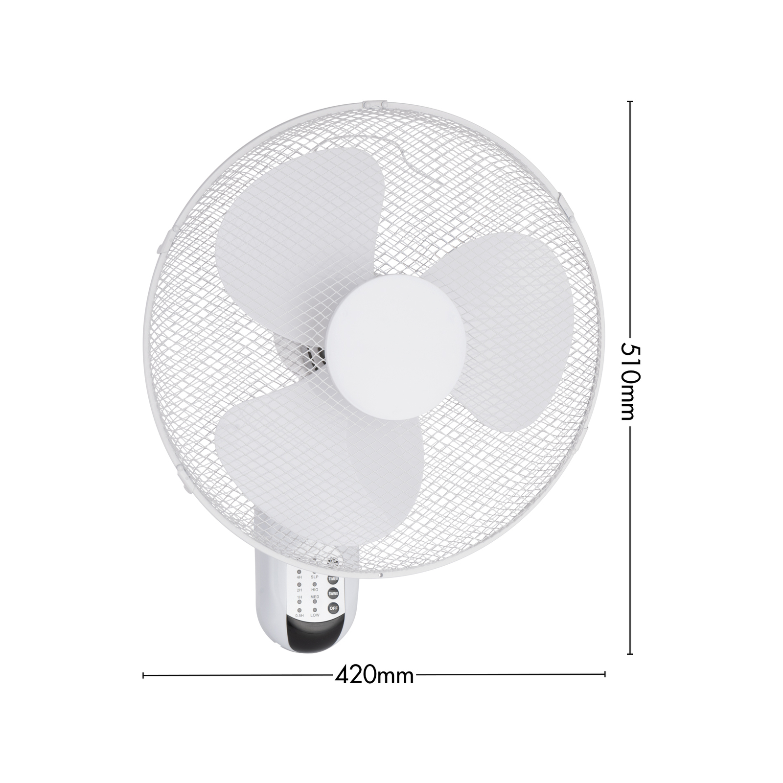 Click 40cm White Remote Controlled Wall Fan Bunnings Australia