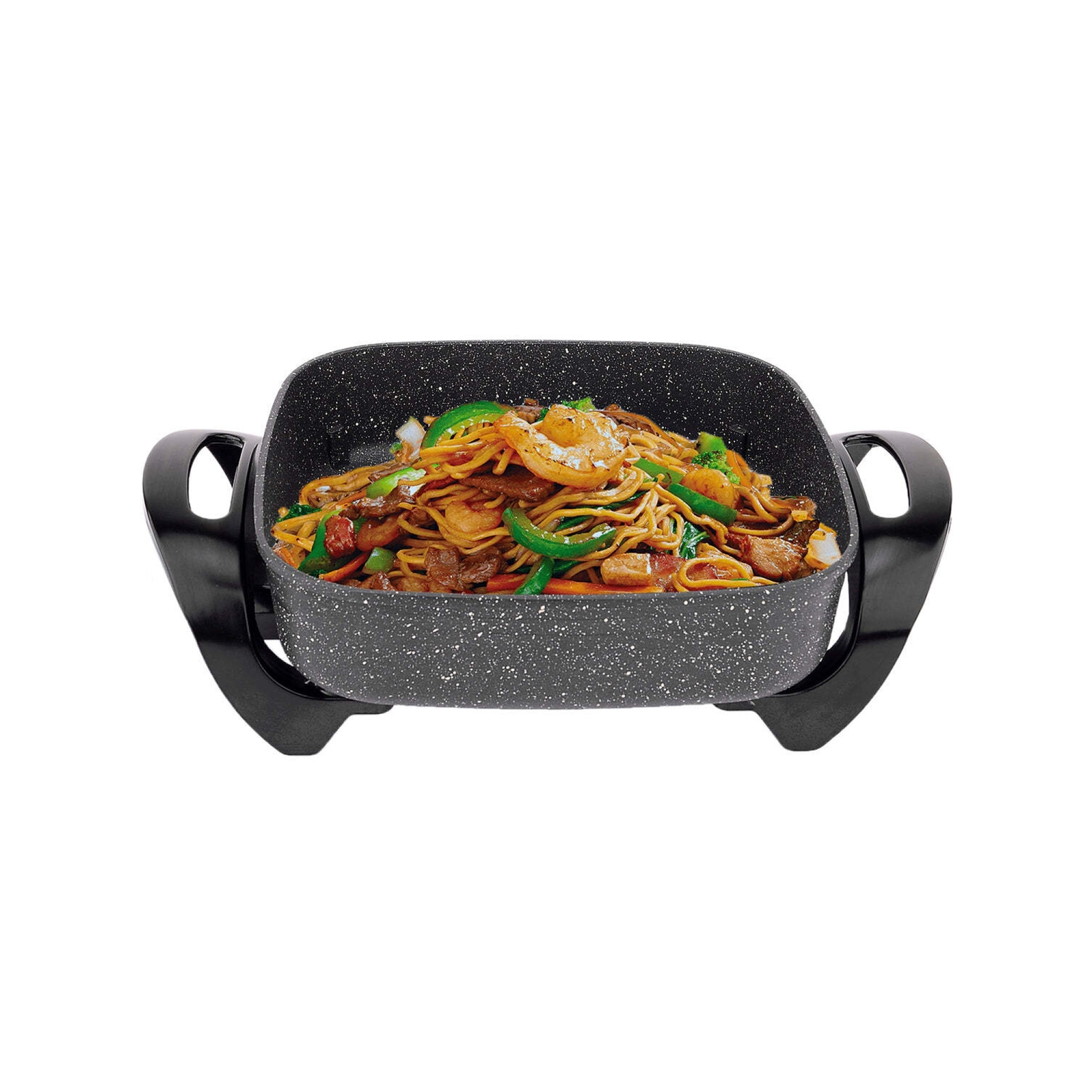 Healthy Choice Stone Electric Fry Pan For Cooking, 7.2l Capacity, Non