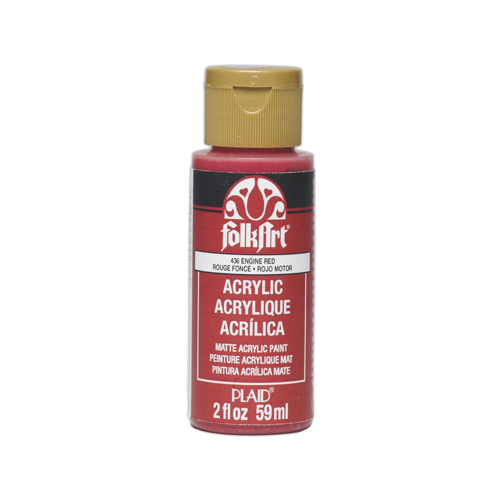 Plaid 59ml Engine Red FolkArt Premium Acrylic Paint Bunnings Australia
