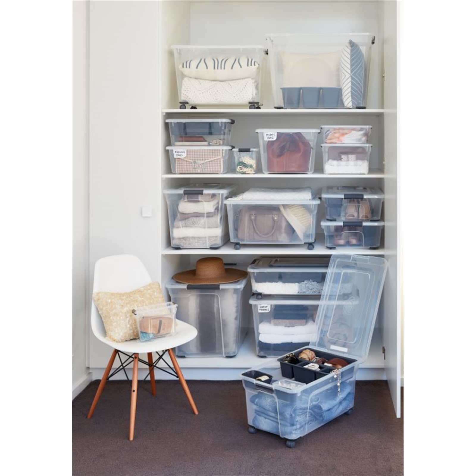 Ezy Storage Solutions 38L Clear Underbed Storage Tub Bunnings Australia