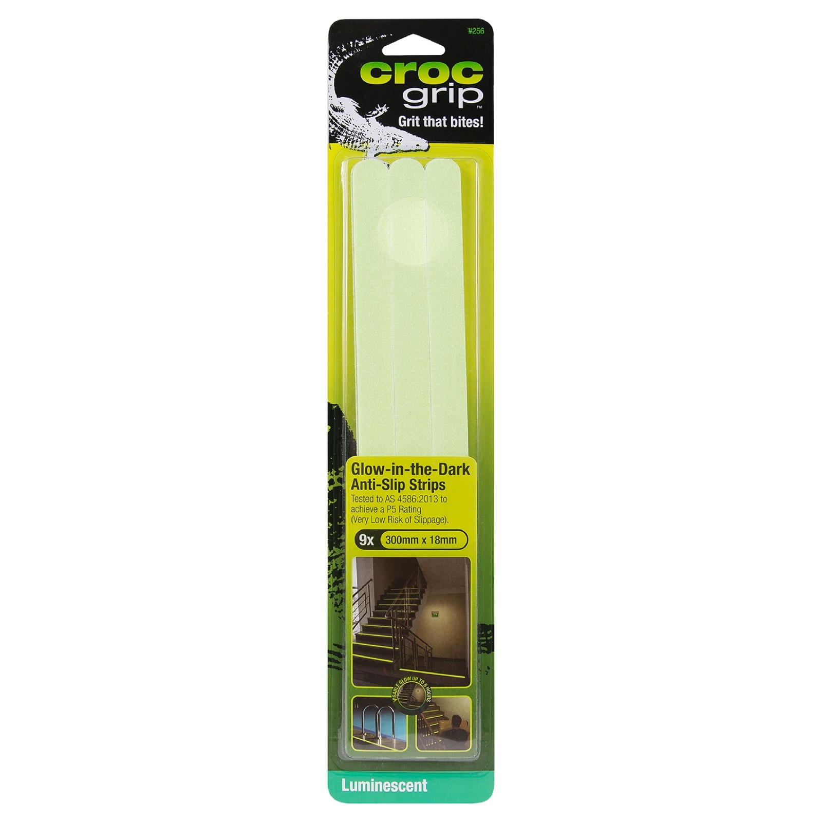 Croc Grip GlowInTheDark AntiSlip Grit Strips 9 Pack Bunnings