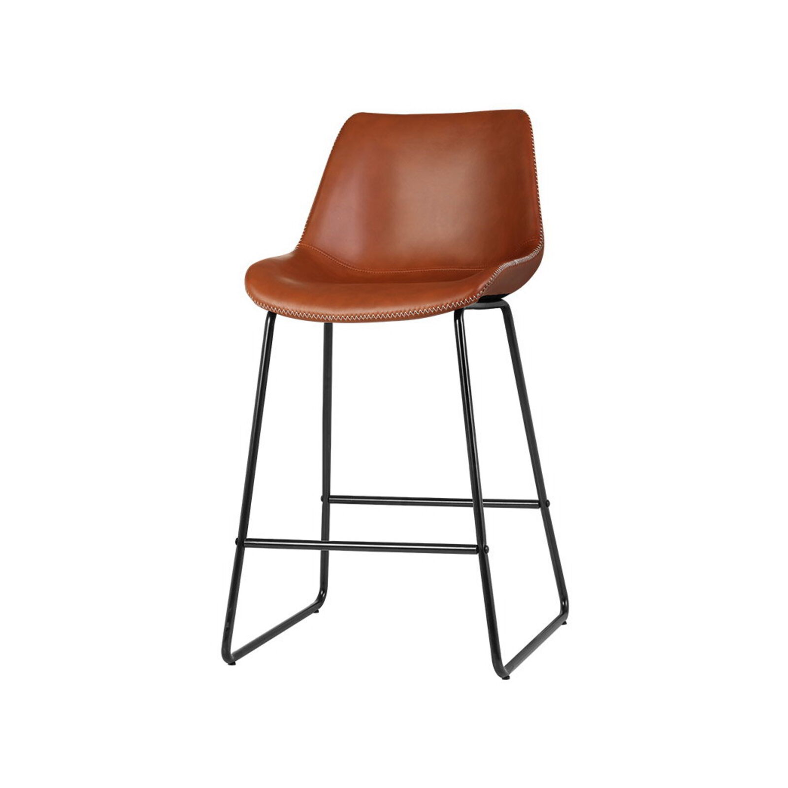 Artiss Bar Stools Kitchen Stool Dining Chairs Brown FENELLA Bunnings